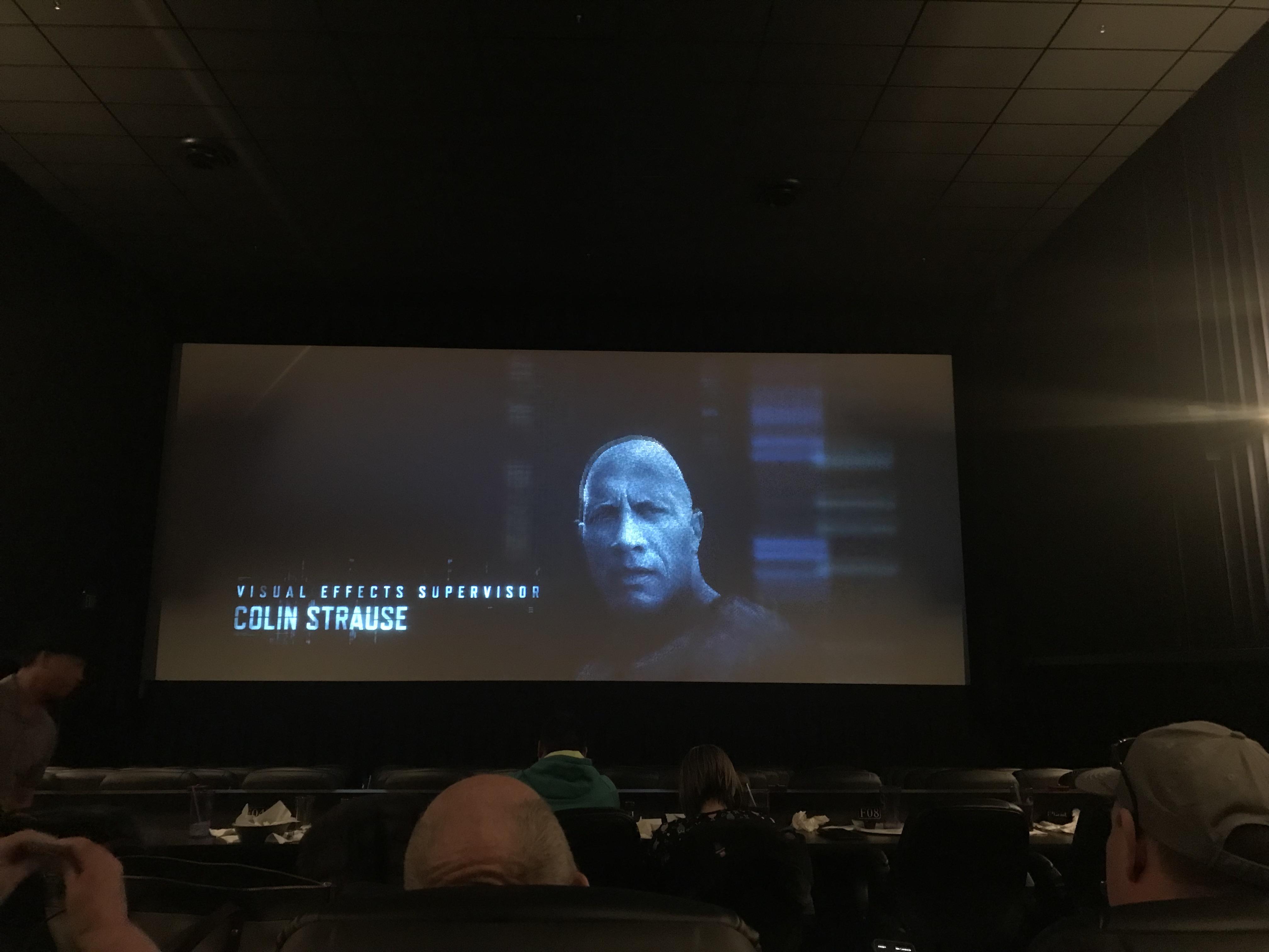 Just saw Rampage at Studio Movie Grill. Amazing must see movie. The surround sound is incredible