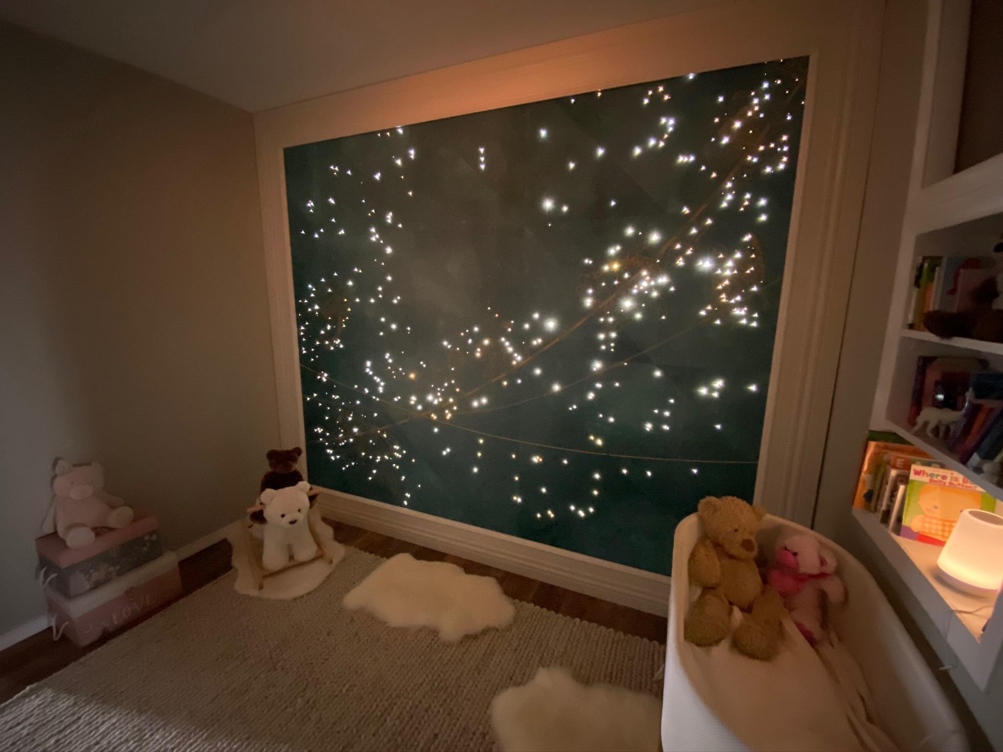 Fiberoptic Star Wall for a Nursery r/lightingdesign