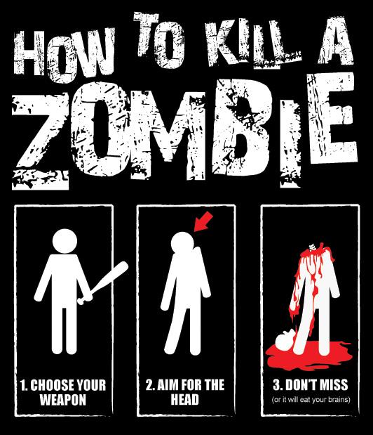 May is Zombie Awareness Month! Zombie Survival Tip of the Day Get them