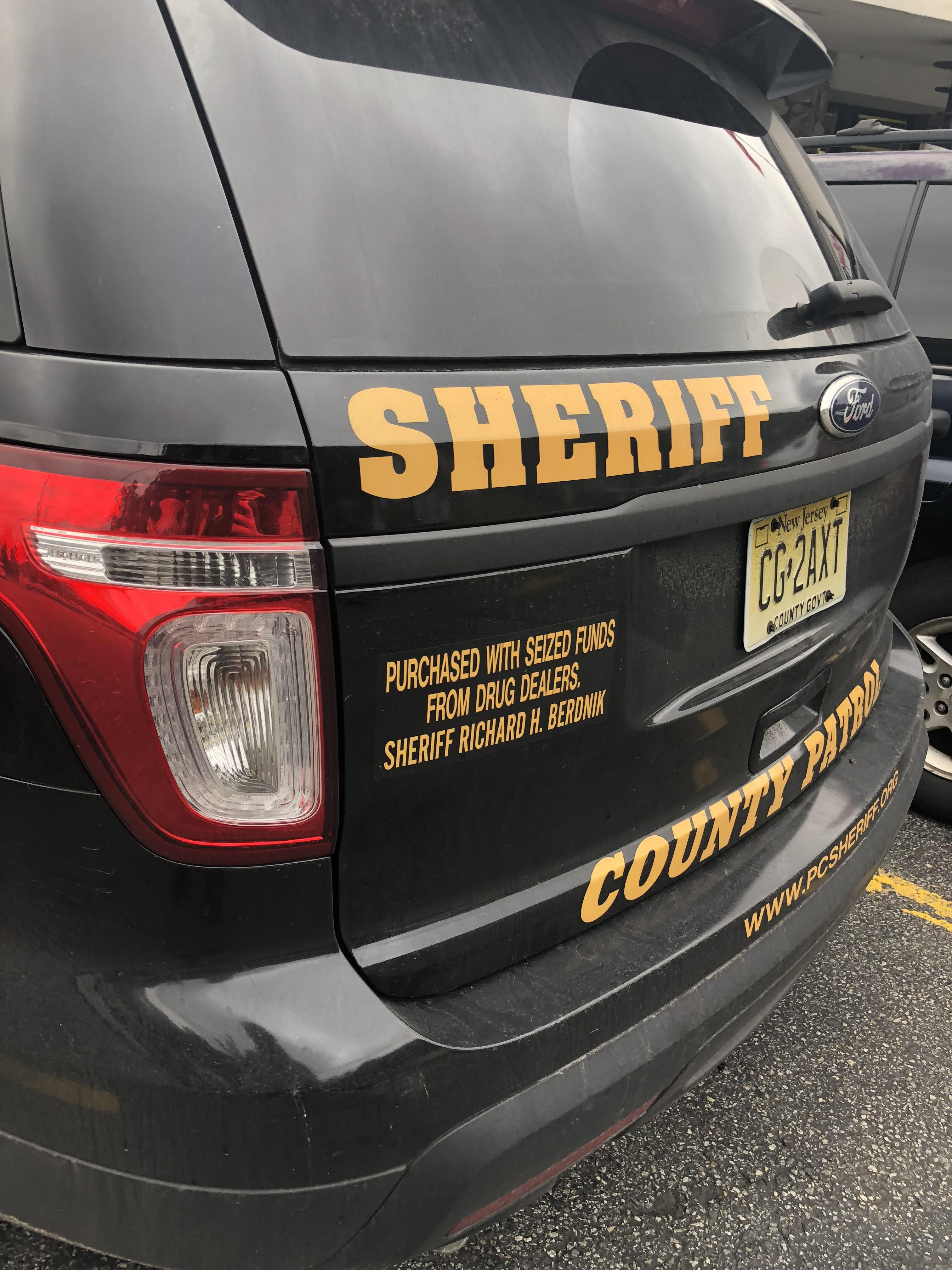 Saw this on the back of a local Sheriffs patrol vehicle. I found it