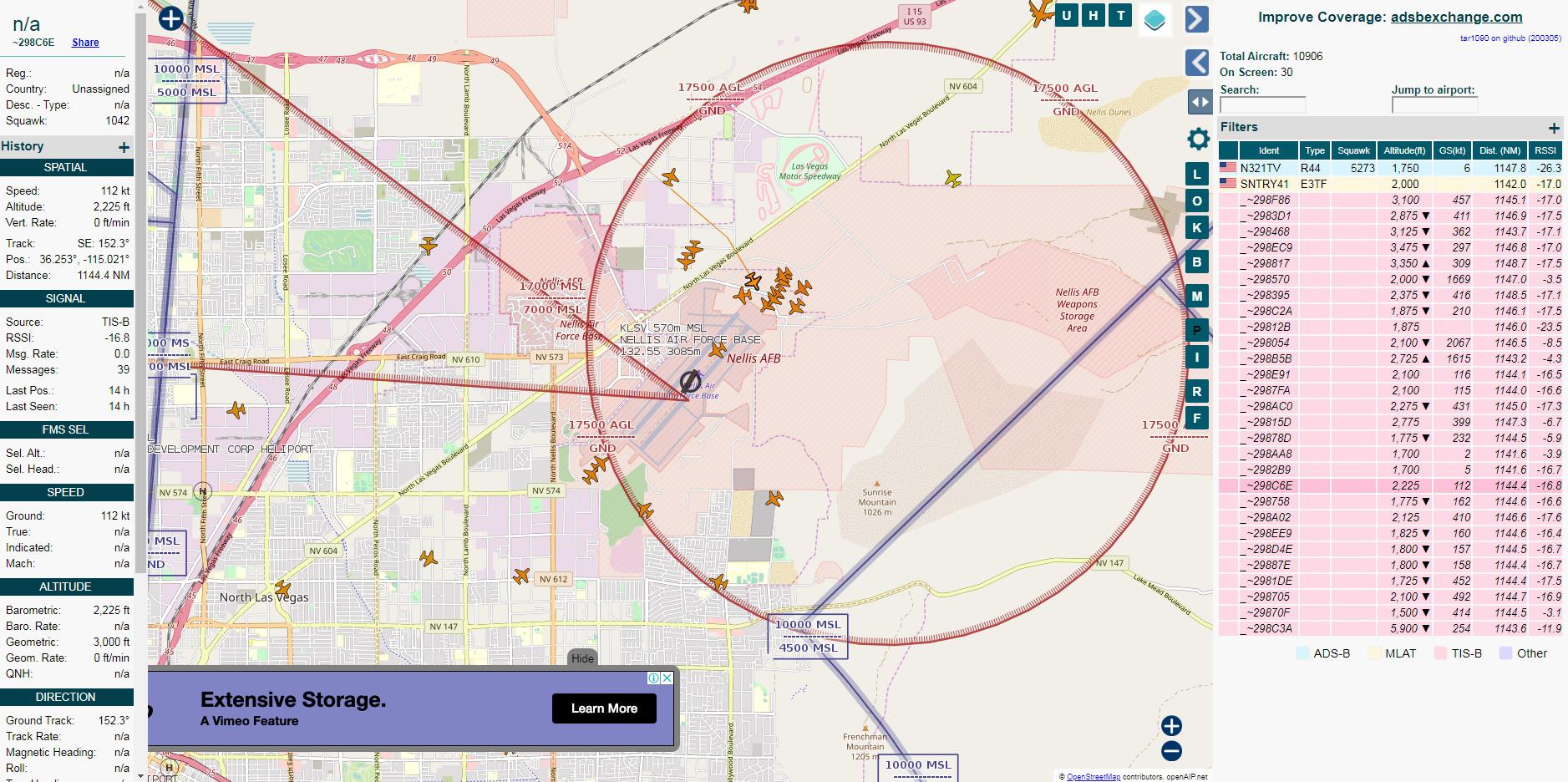 Busy Morning At Nellis AFB Red Flag 202 Is On! r/area51