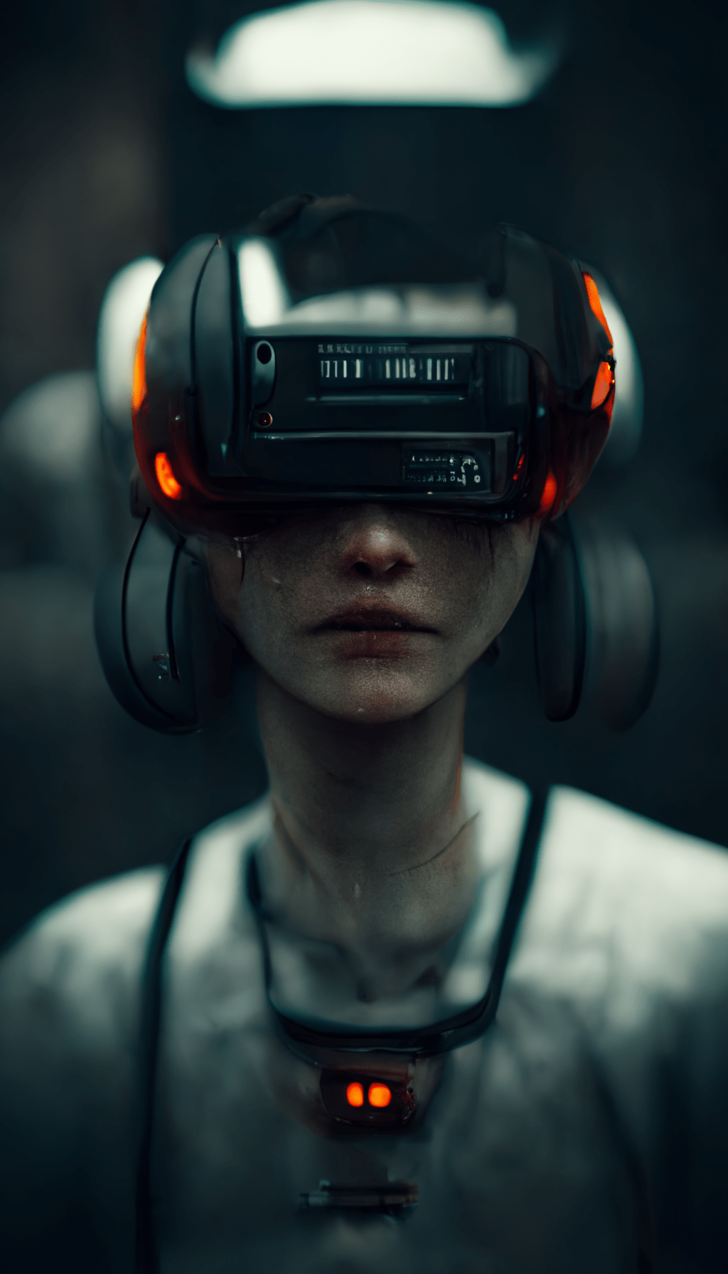 A dystopian future where people are plugged into VR headsets r/midjourney