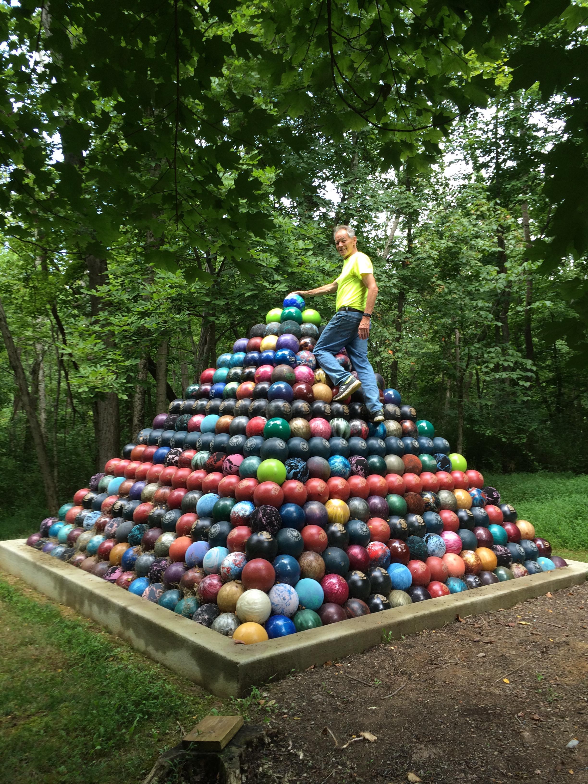Over the past 15 years my dad collected 1,785 bowling balls and built a