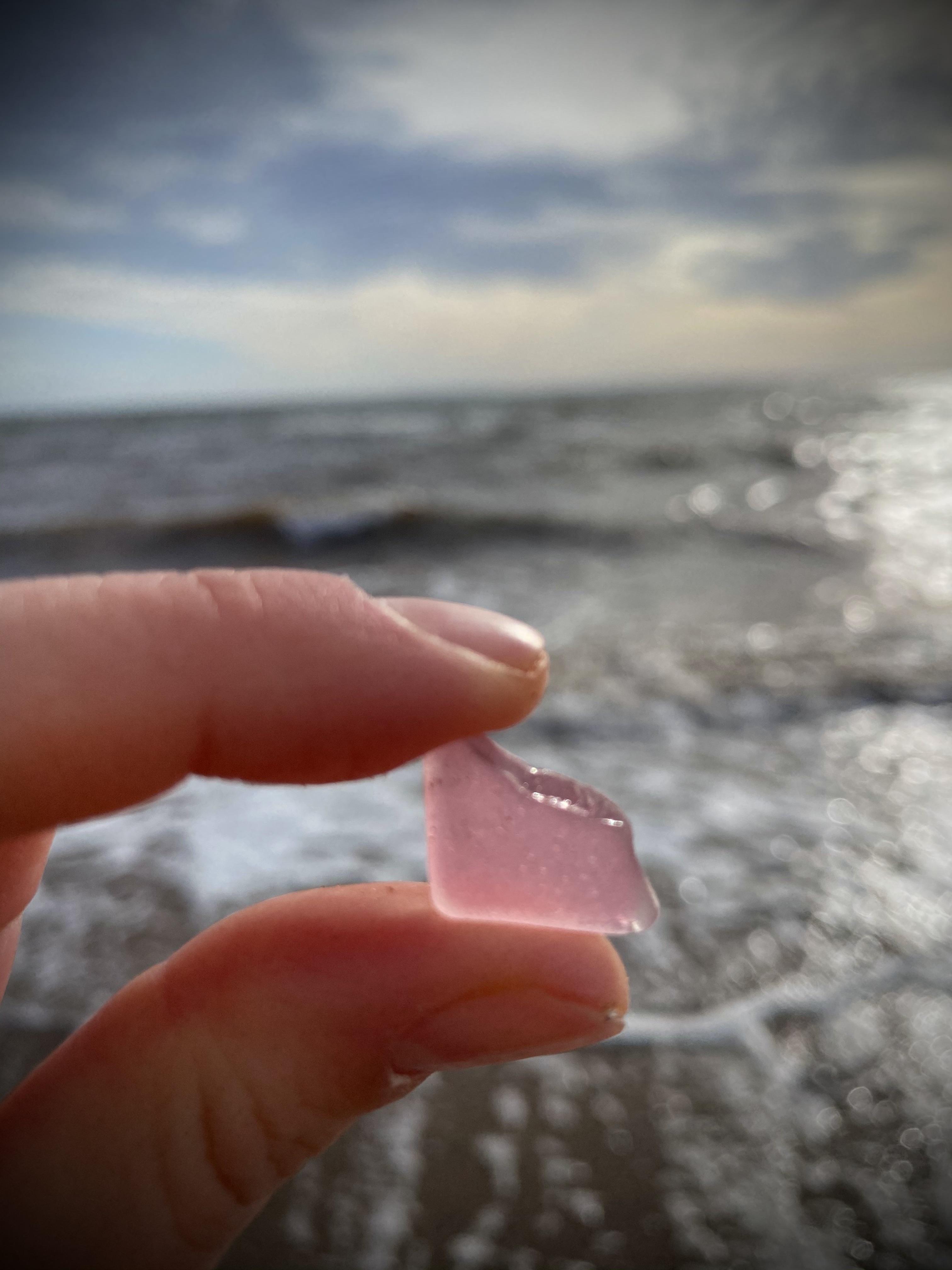 First pink sea glass piece! r/seaglass