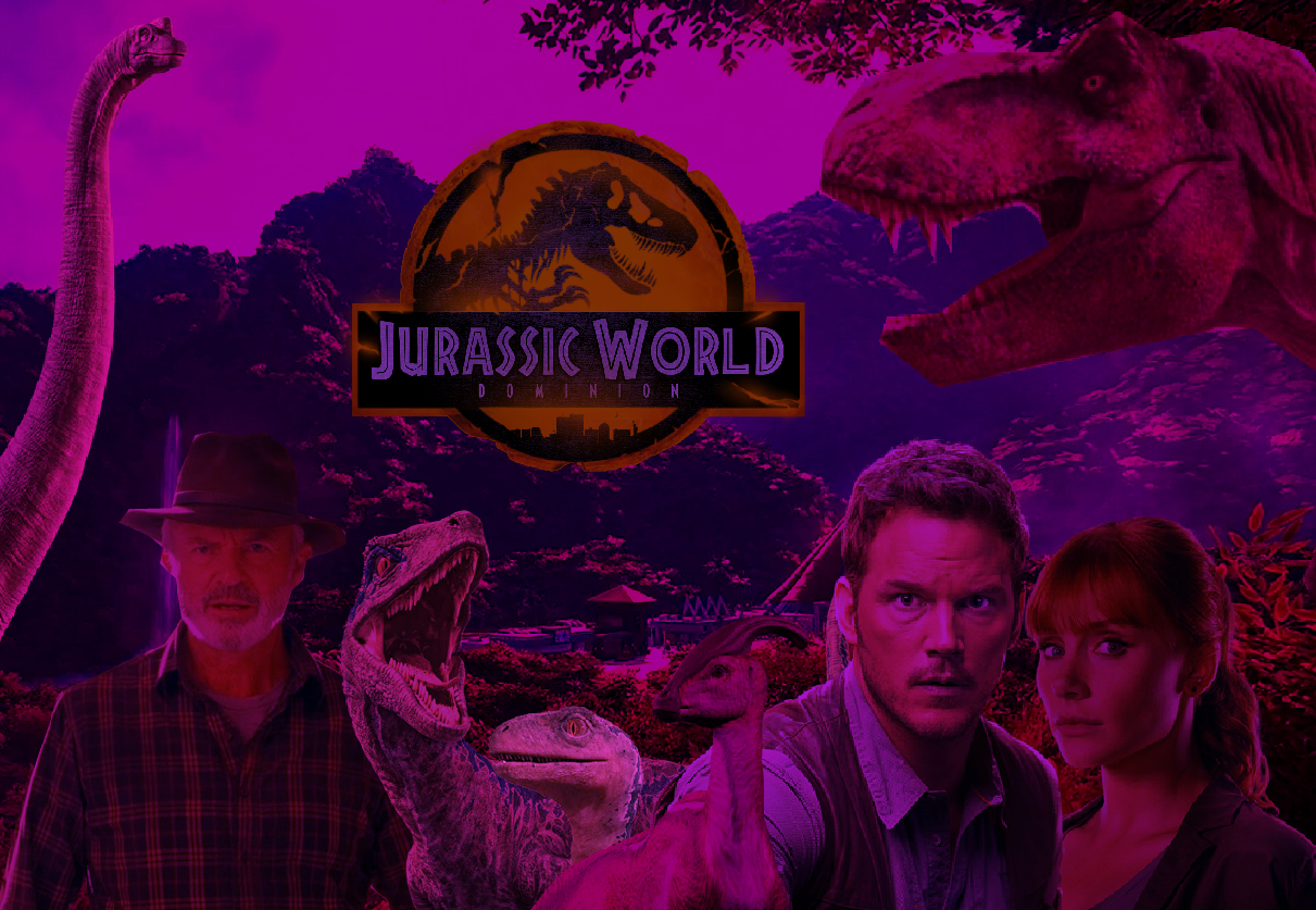 Jurassic World Dominion Poster, Made by me I'm only 11 so I tried my