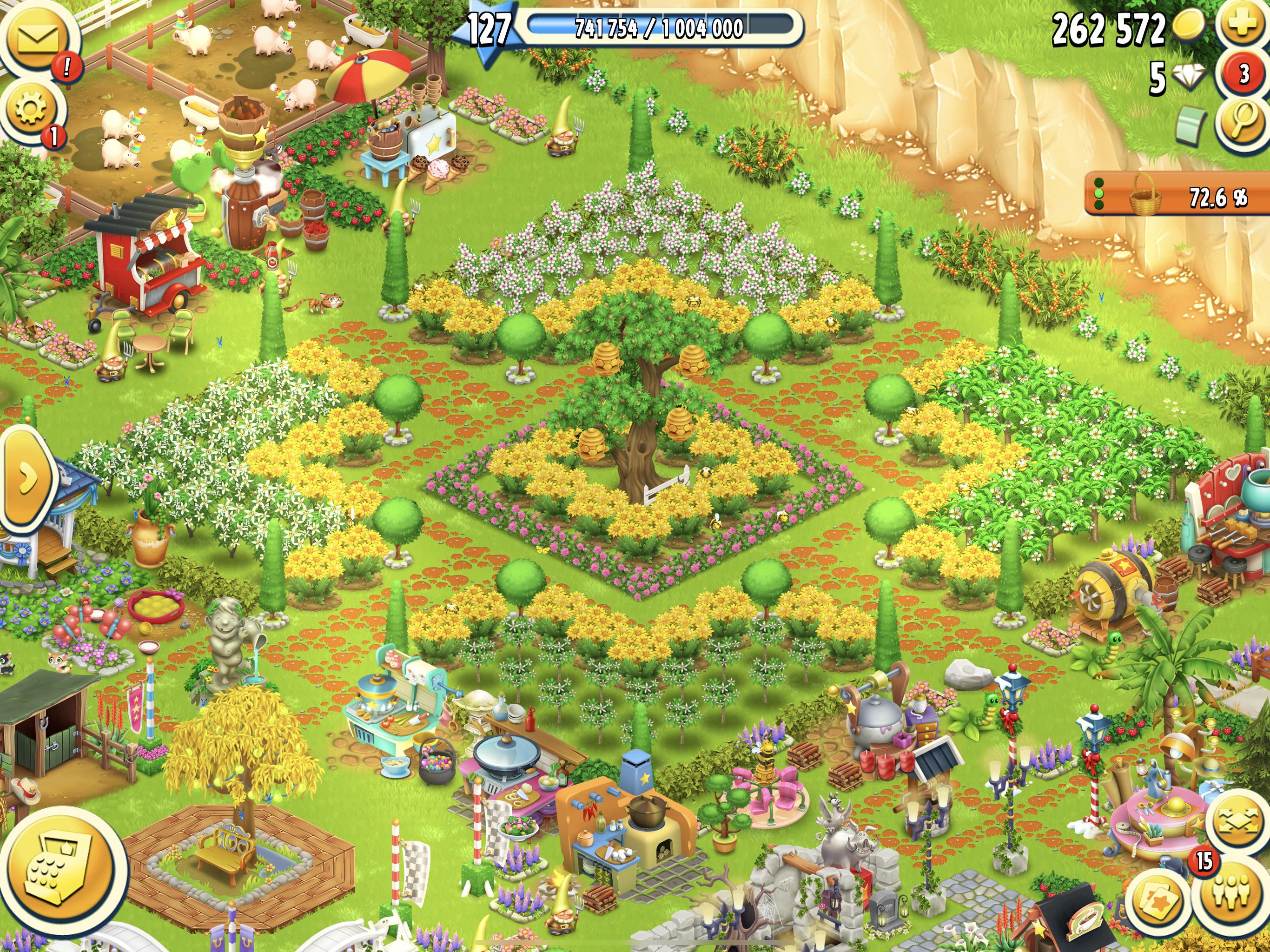 First season of my Bee Garden. Ready for harvesting,… r/HayDay