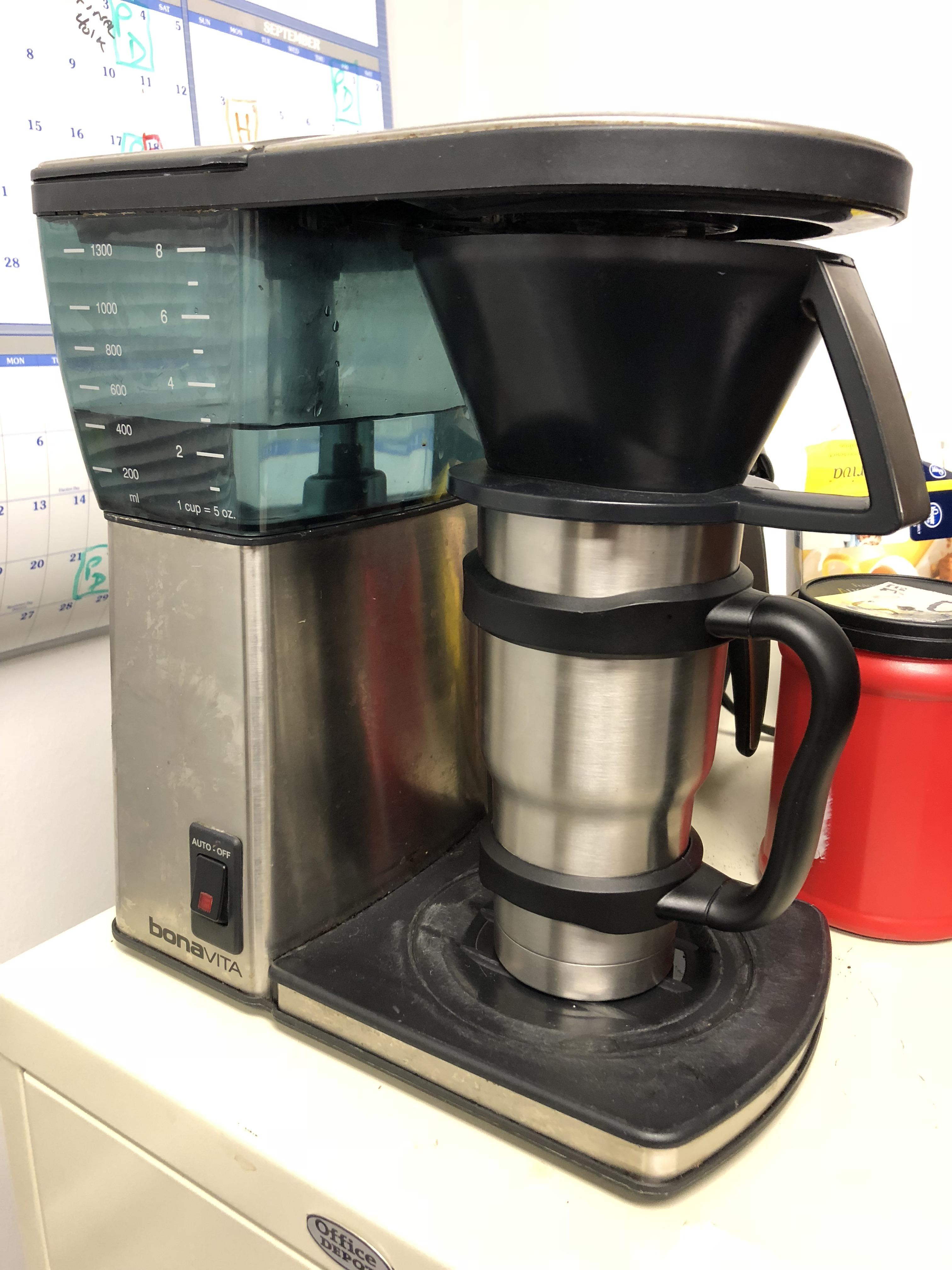 Bonavita BV1800TH Coffee Maker for 4 at GW. The thermal carafe was missing the lid, but I found