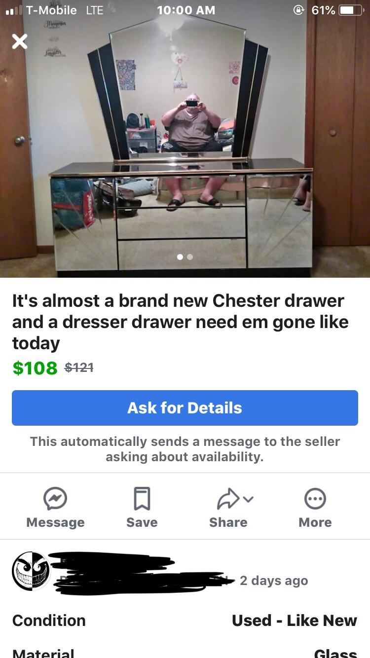 [Legit] Chester Drawer 😤😤😤 r/BoneAppleTea