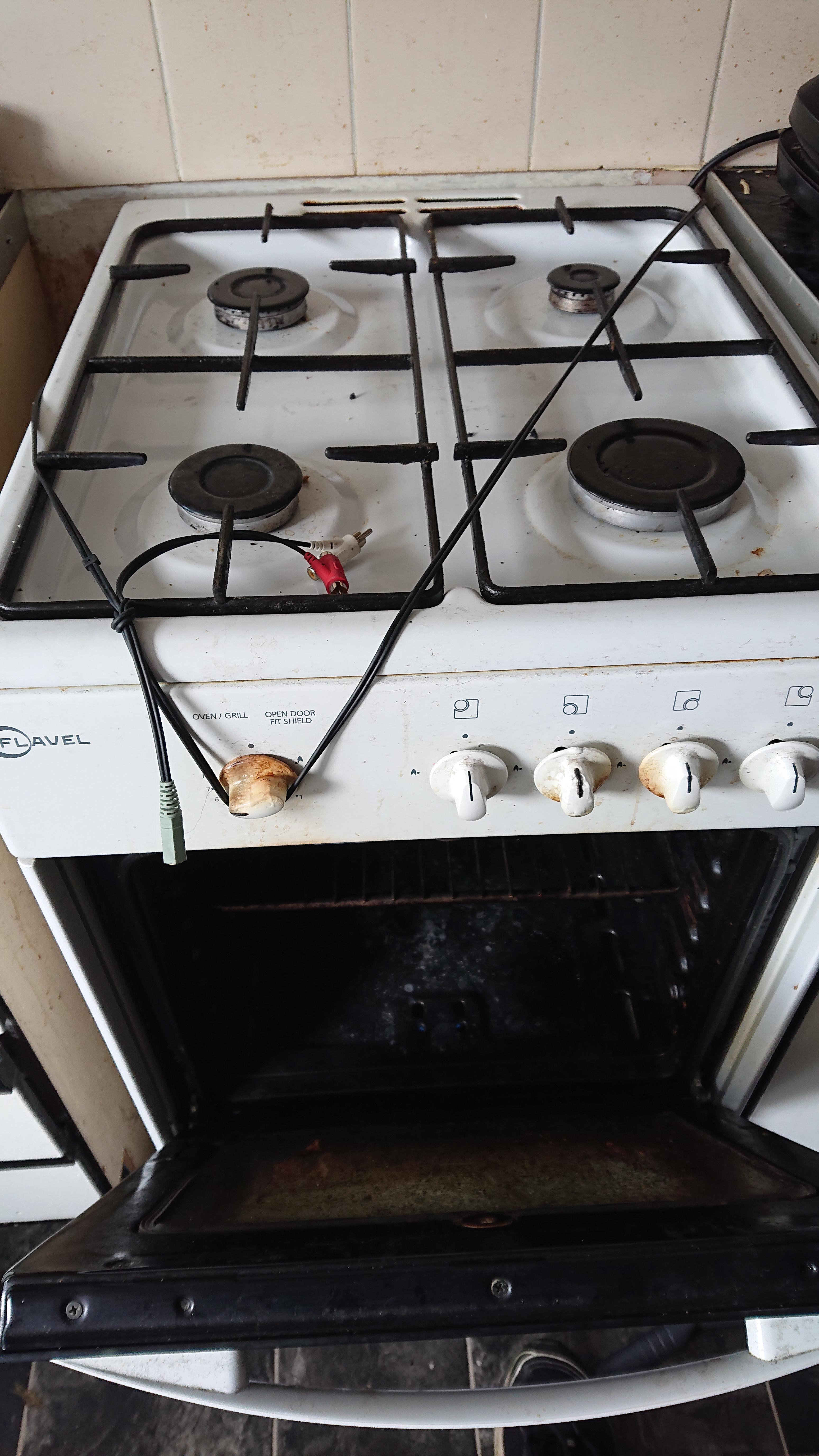 thermal cutoff failed on while trying to cook eater feast. flame won't