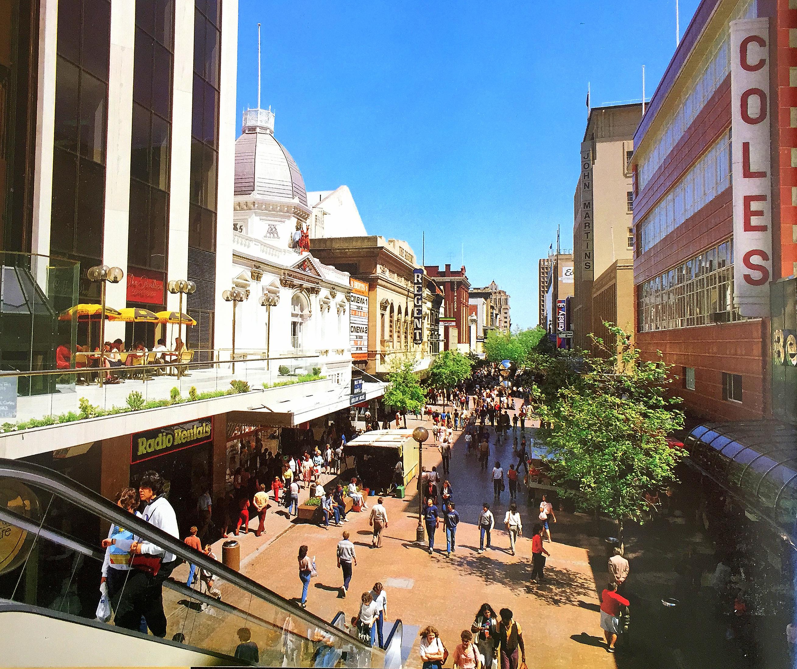 Rundle Mall in 1984 (Photo 2 of 3) r/Adelaide