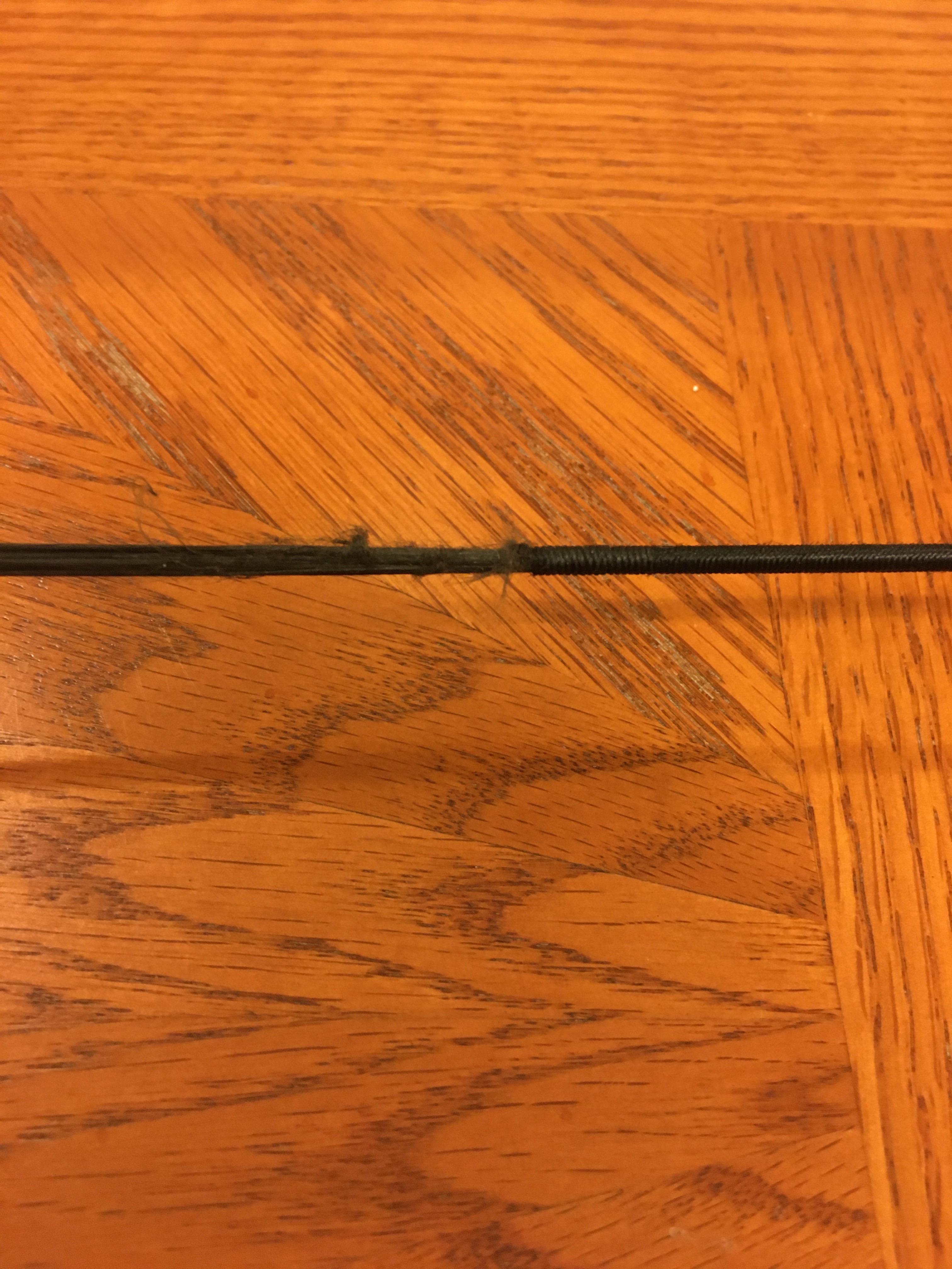 Beginner here. My bowstring is looking fuzzy in places, should I be