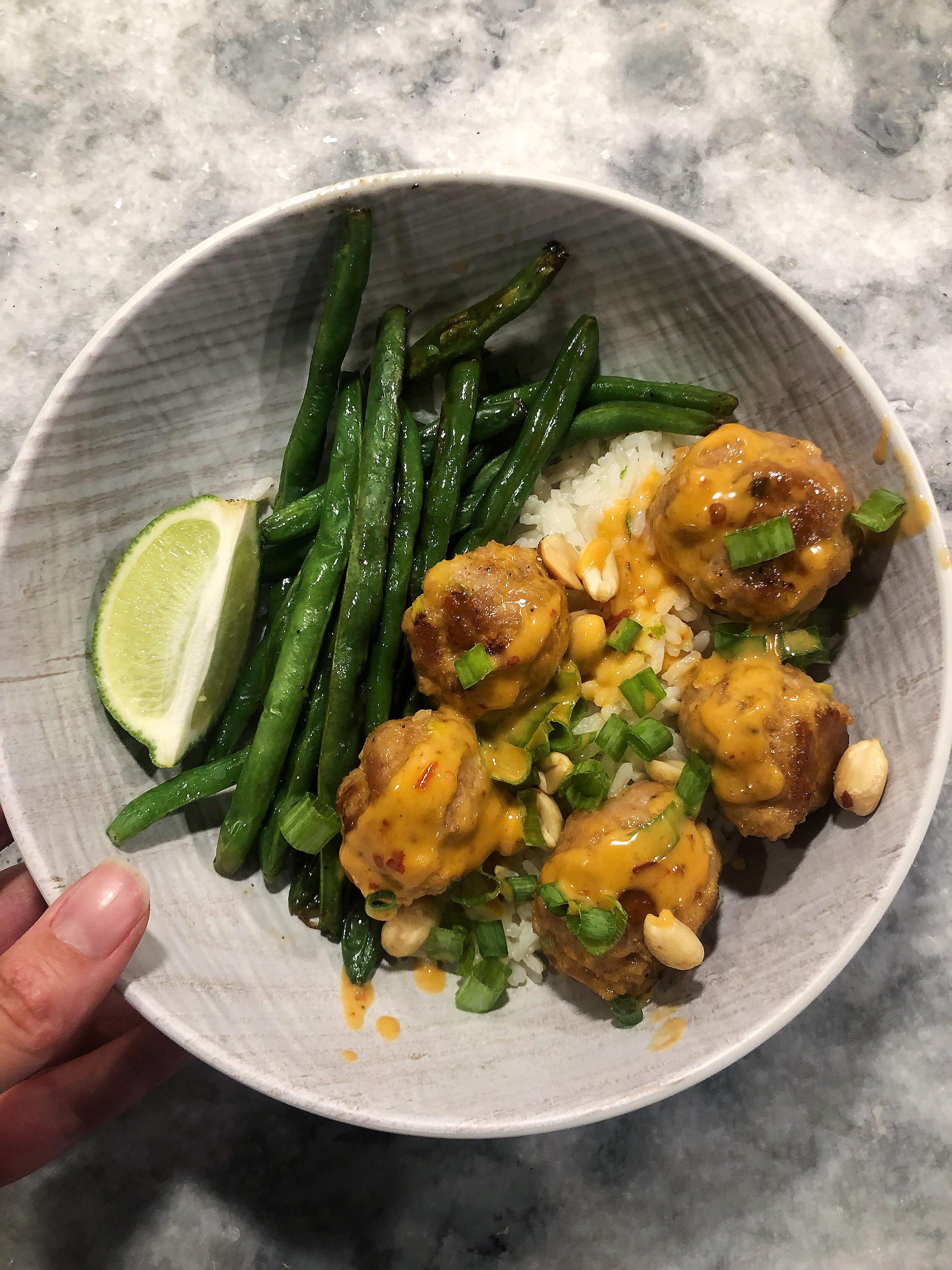 Thai Coconut Pork Meatballs r/hellofresh