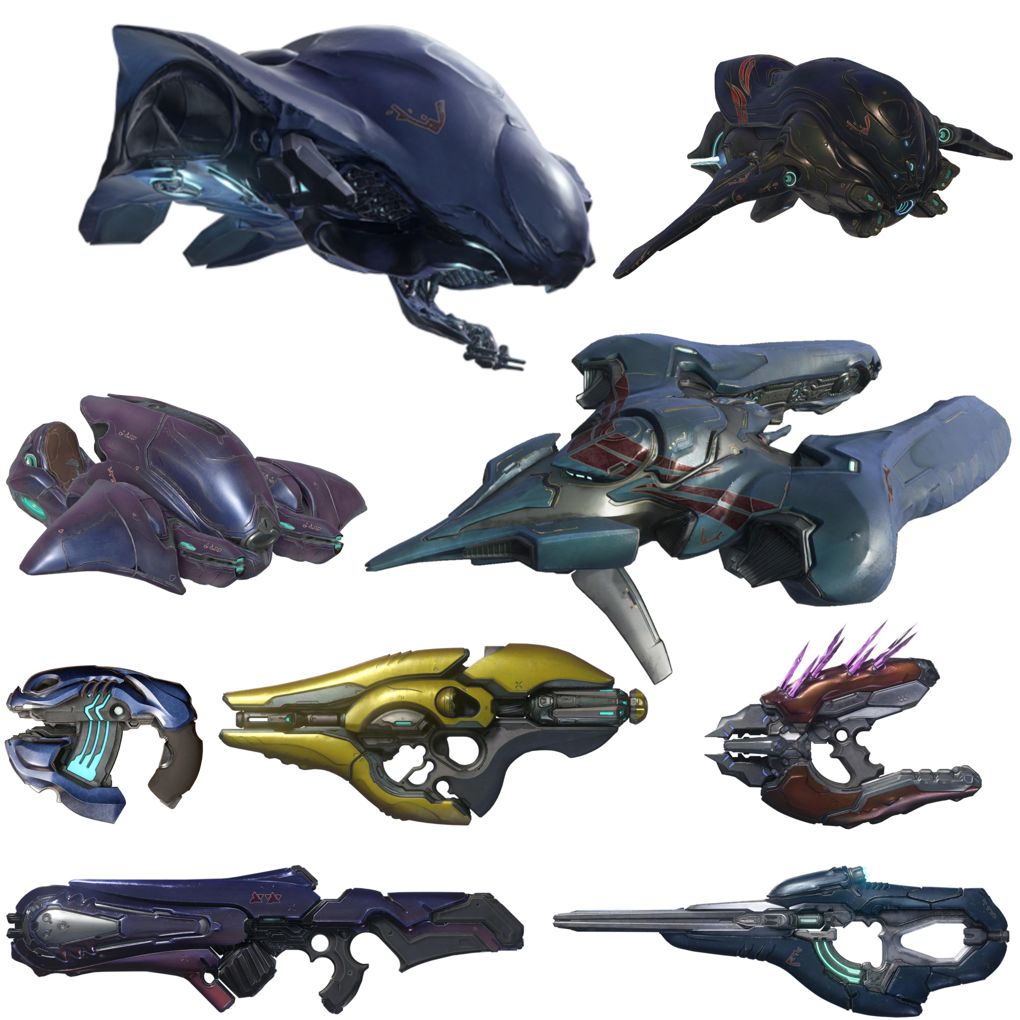 Appreciation post for the more aquatic art style of Halo 5's Covenant