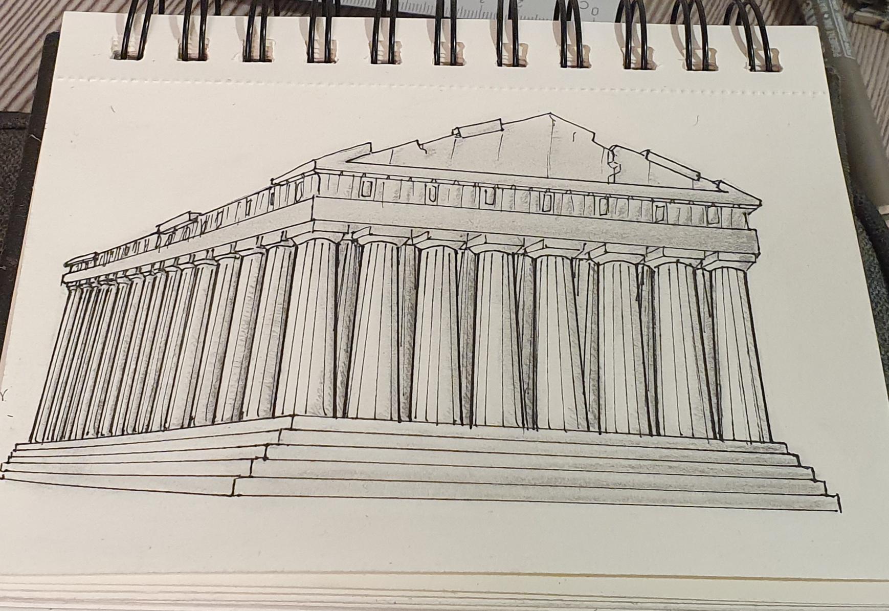 The Parthenon drawing
