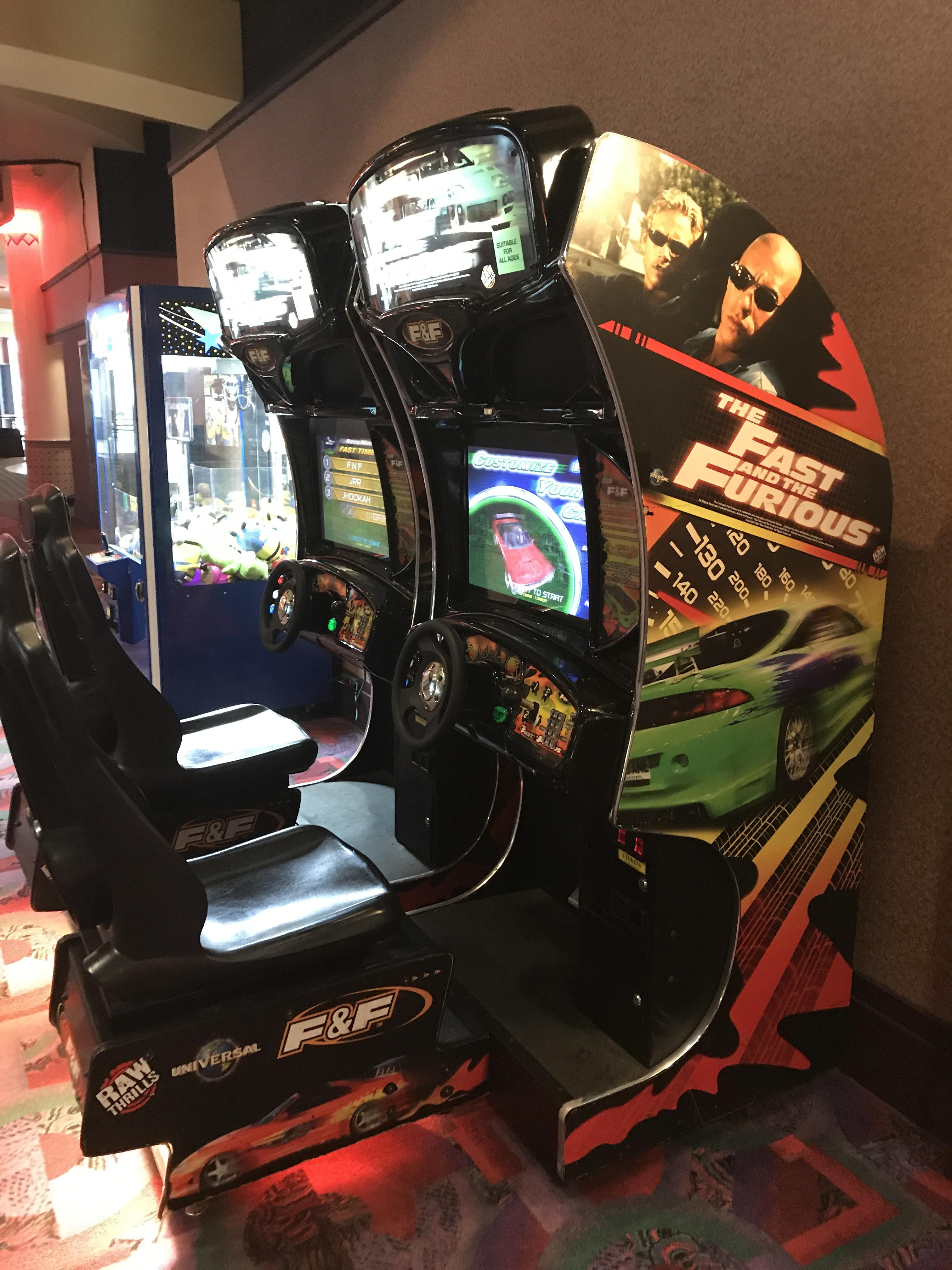 My movie theater still has the arcade game for the original The Fast