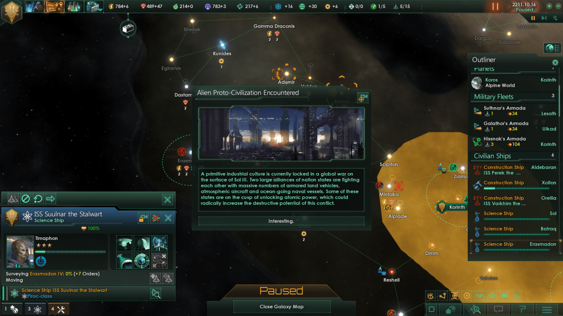 [Image] I found the Second World War in Stellaris! (more screenshots in