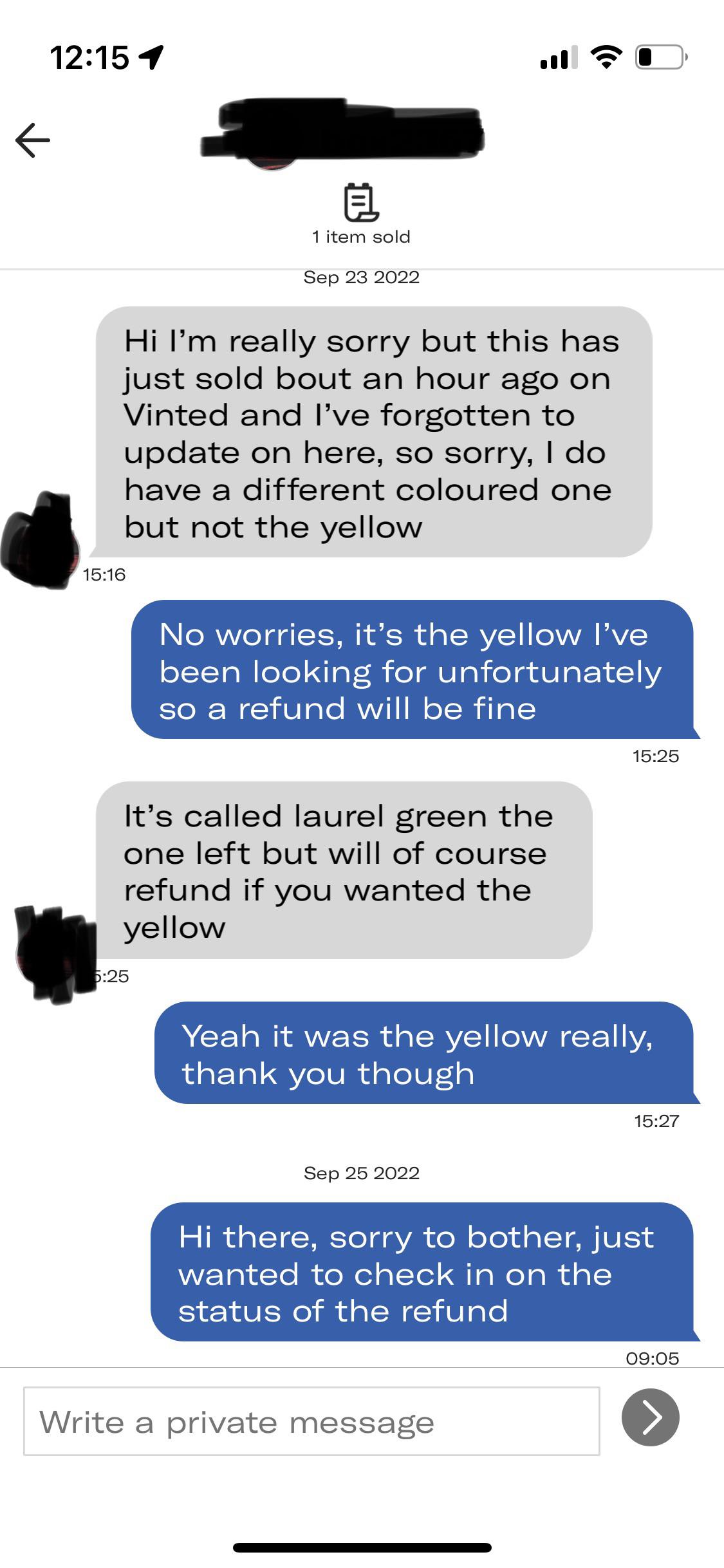 How do refunds on Depop work? Is there anything I can do in this