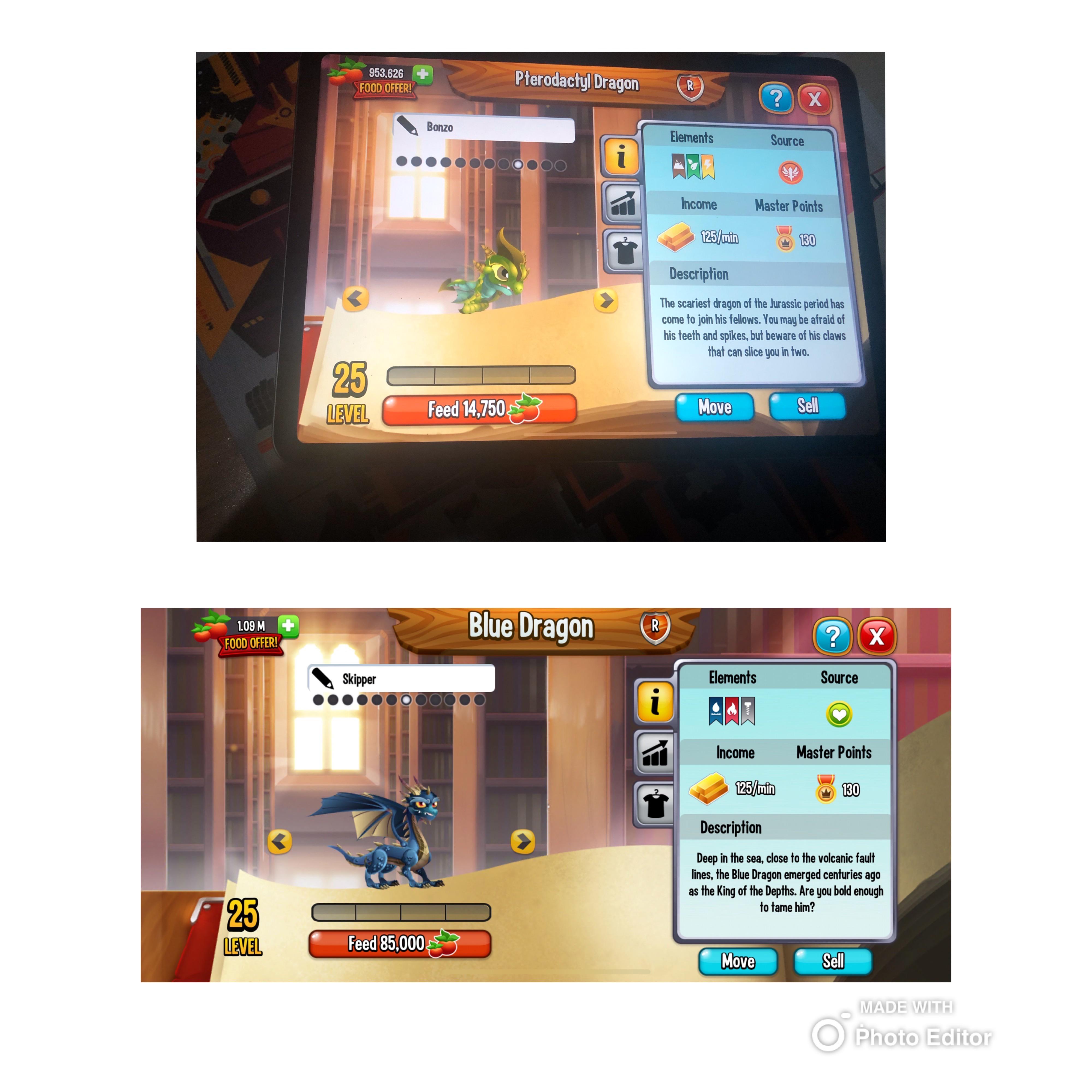 Why does my dragons cost a lot more food to upgrade. They are in level