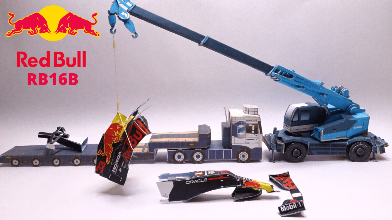 Redbull RB16B F1 car Papercraft papercraft