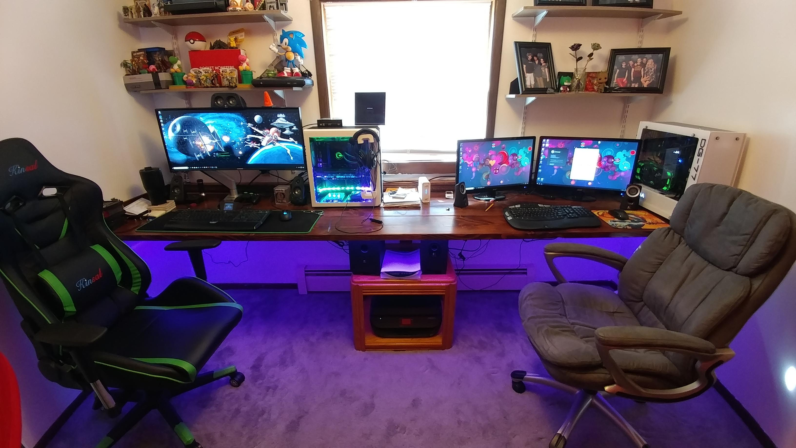 Dual computer game station. Some assembly required. r/gaming