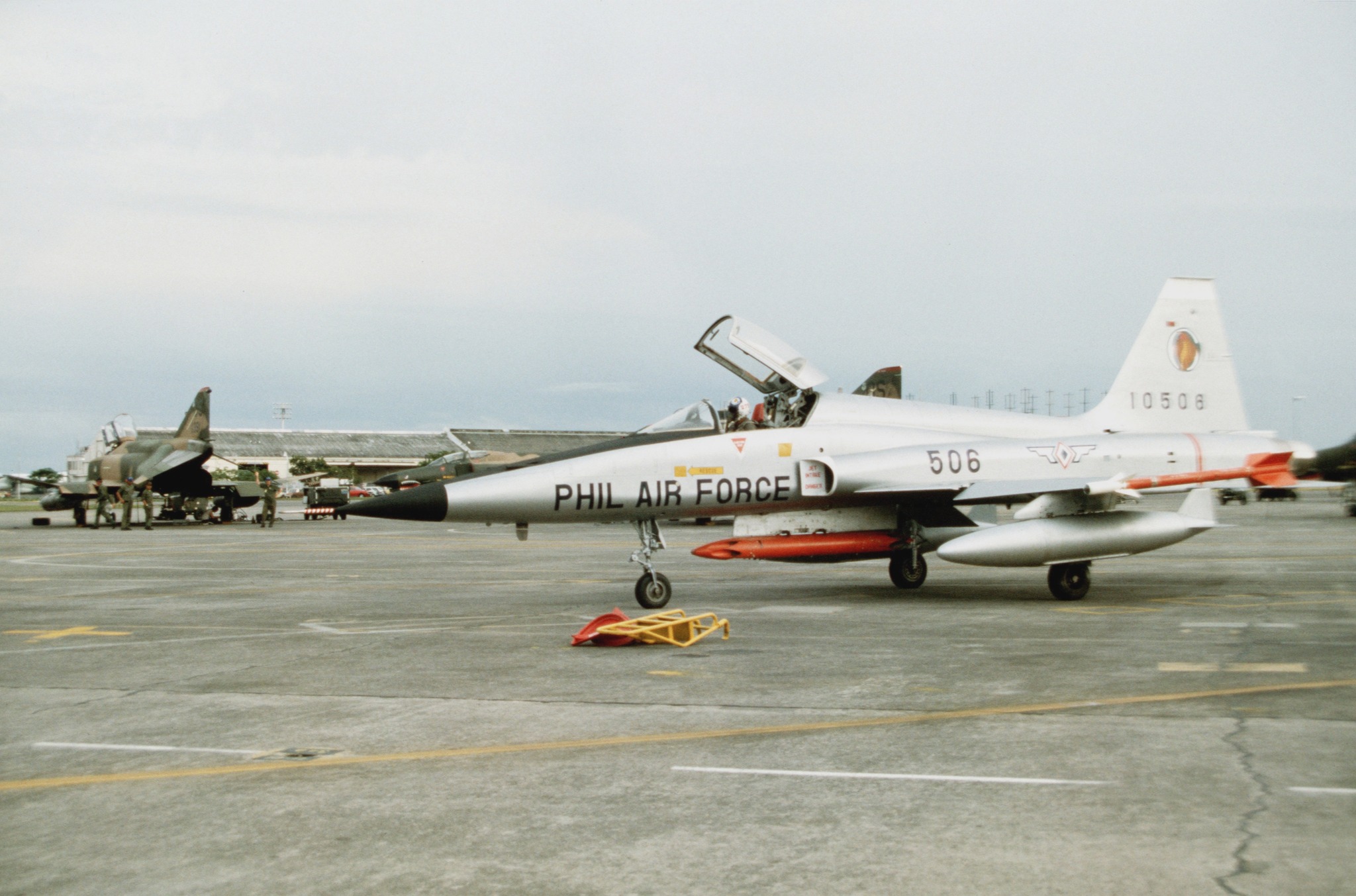 A Philippine Air Force Northrop F5A Freedom Fighter aircraft on the
