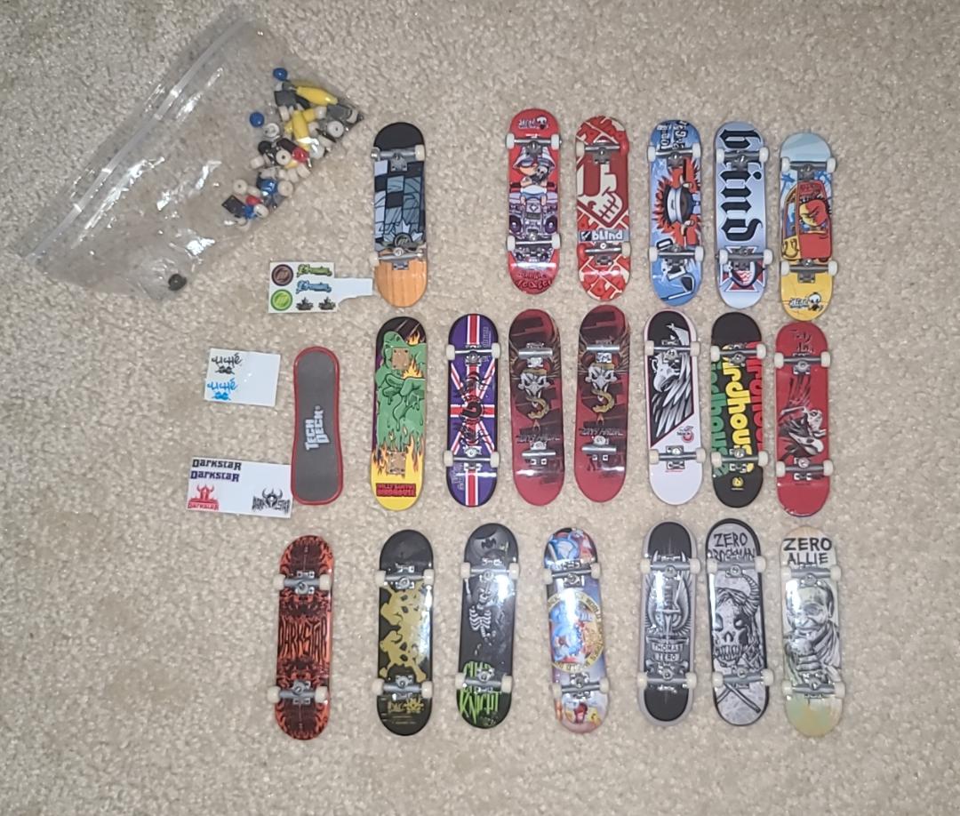 just found my old Tech Decks, screwdrivers, nuts and bolts etc. and was