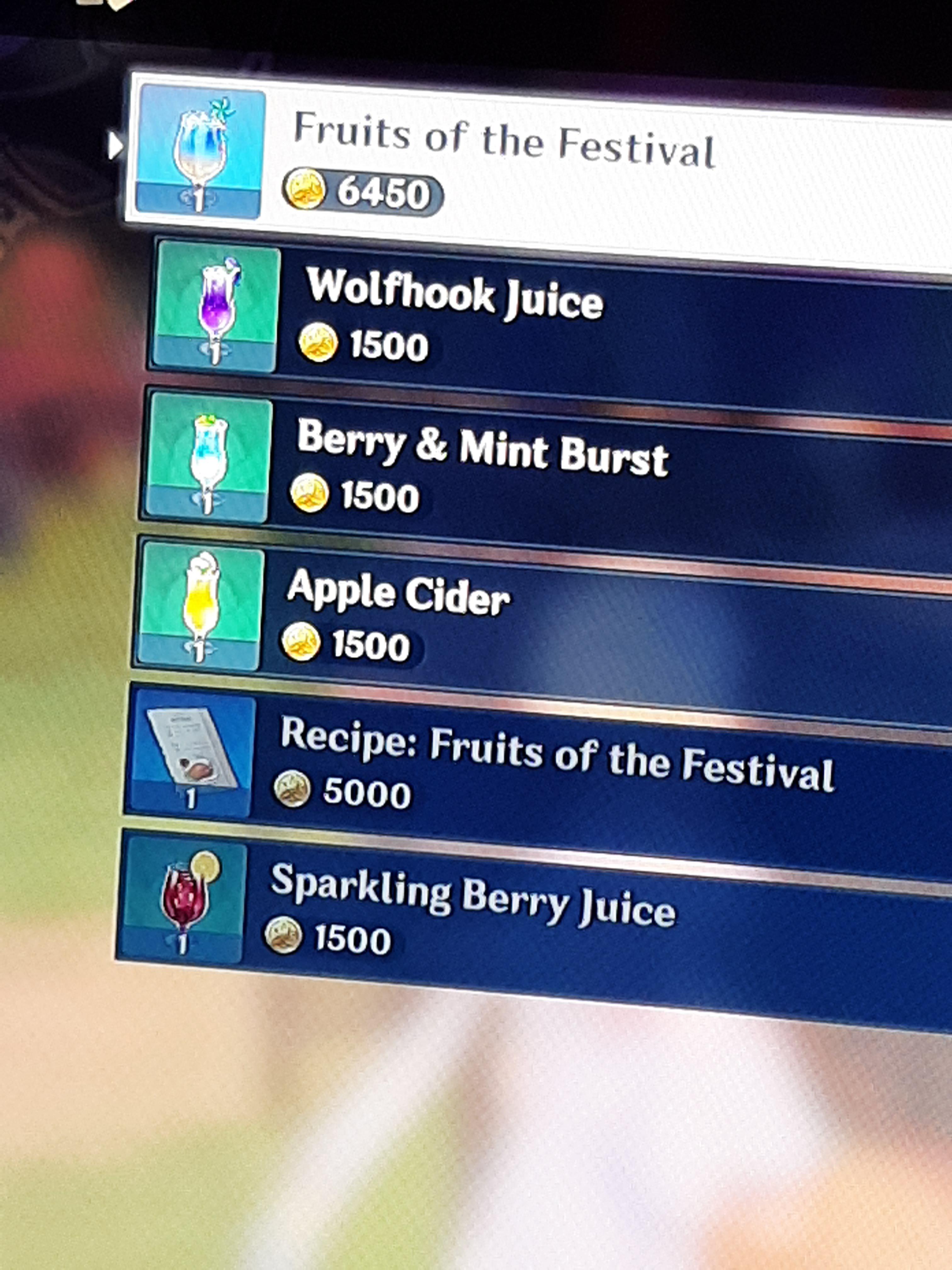 I heard that there supposed to be a recipe for sparkling berry juice