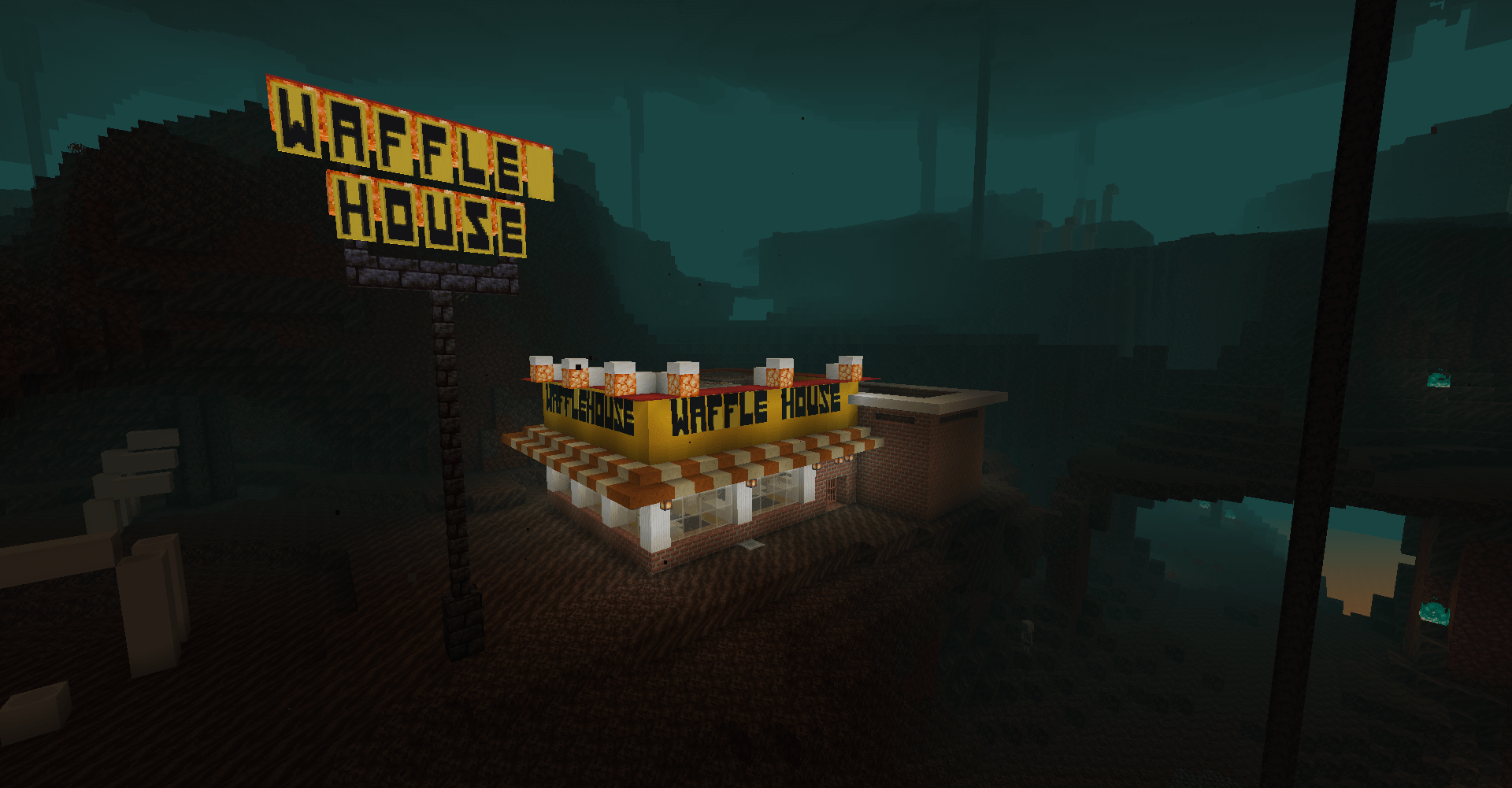 the wafflehouse stays open NO MATTER WHAT r/Minecraft