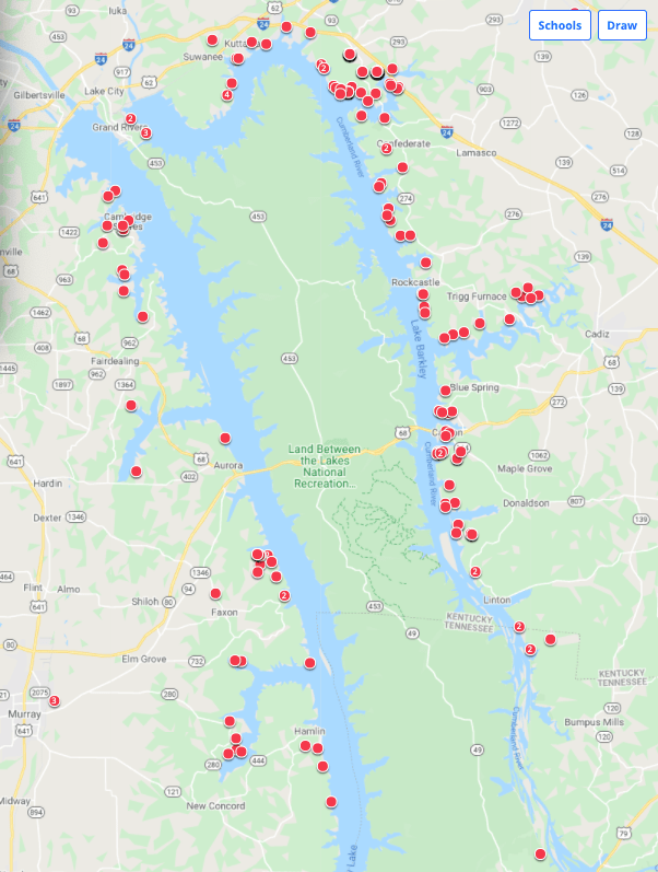 Are there always this many properties for sale around Kentucky Lake