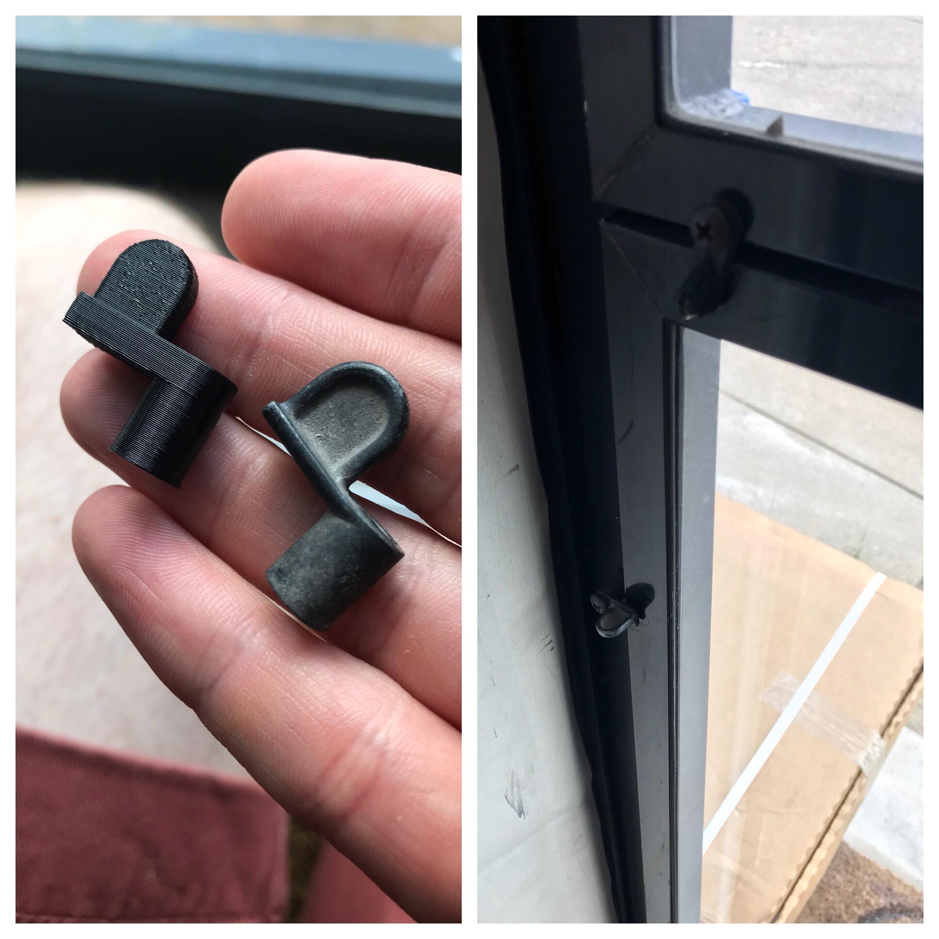 Glass pane holders for screen door r/functionalprint