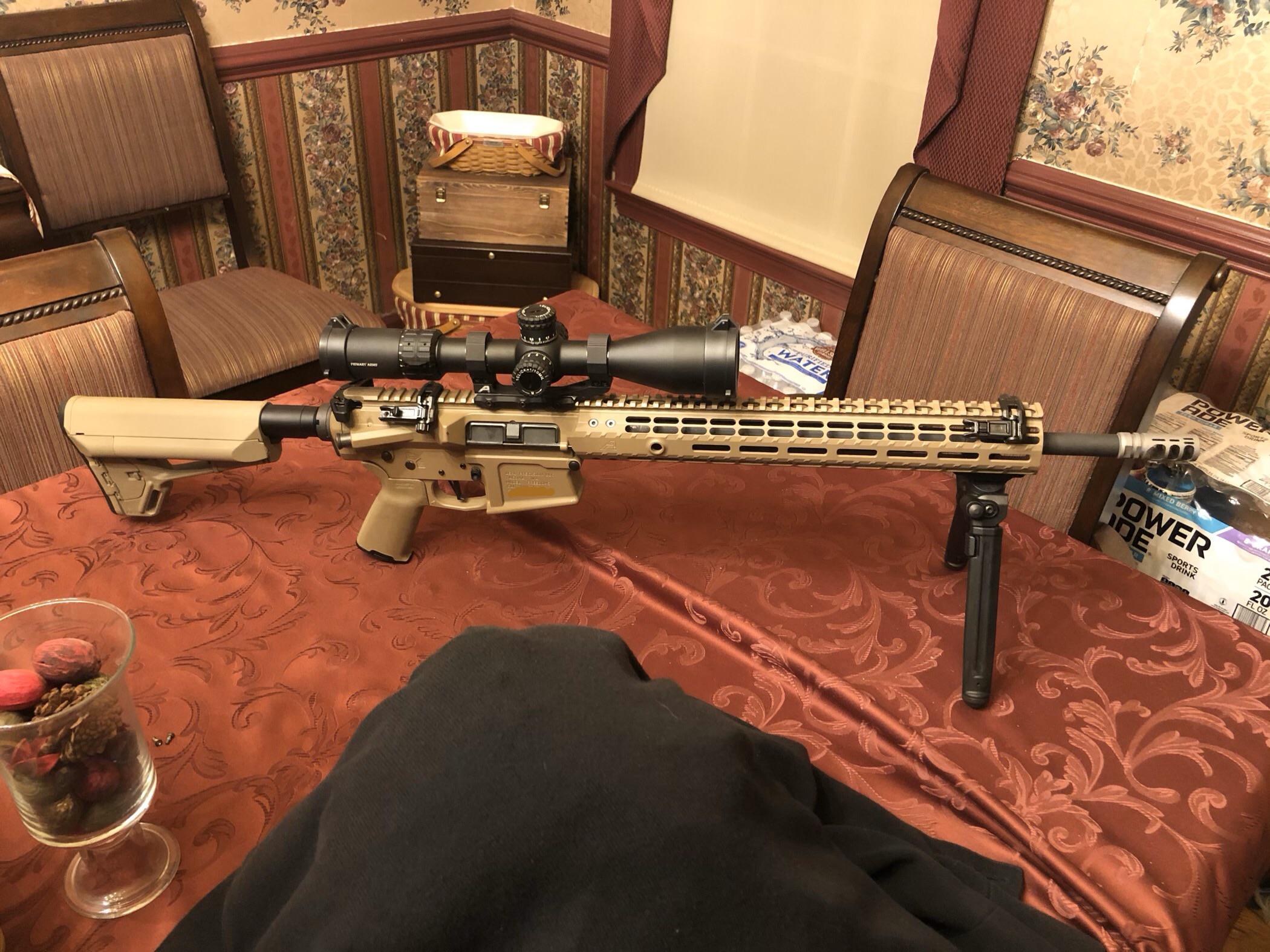 Finishing touches. I got the rifle to where I wanted it; added a scope