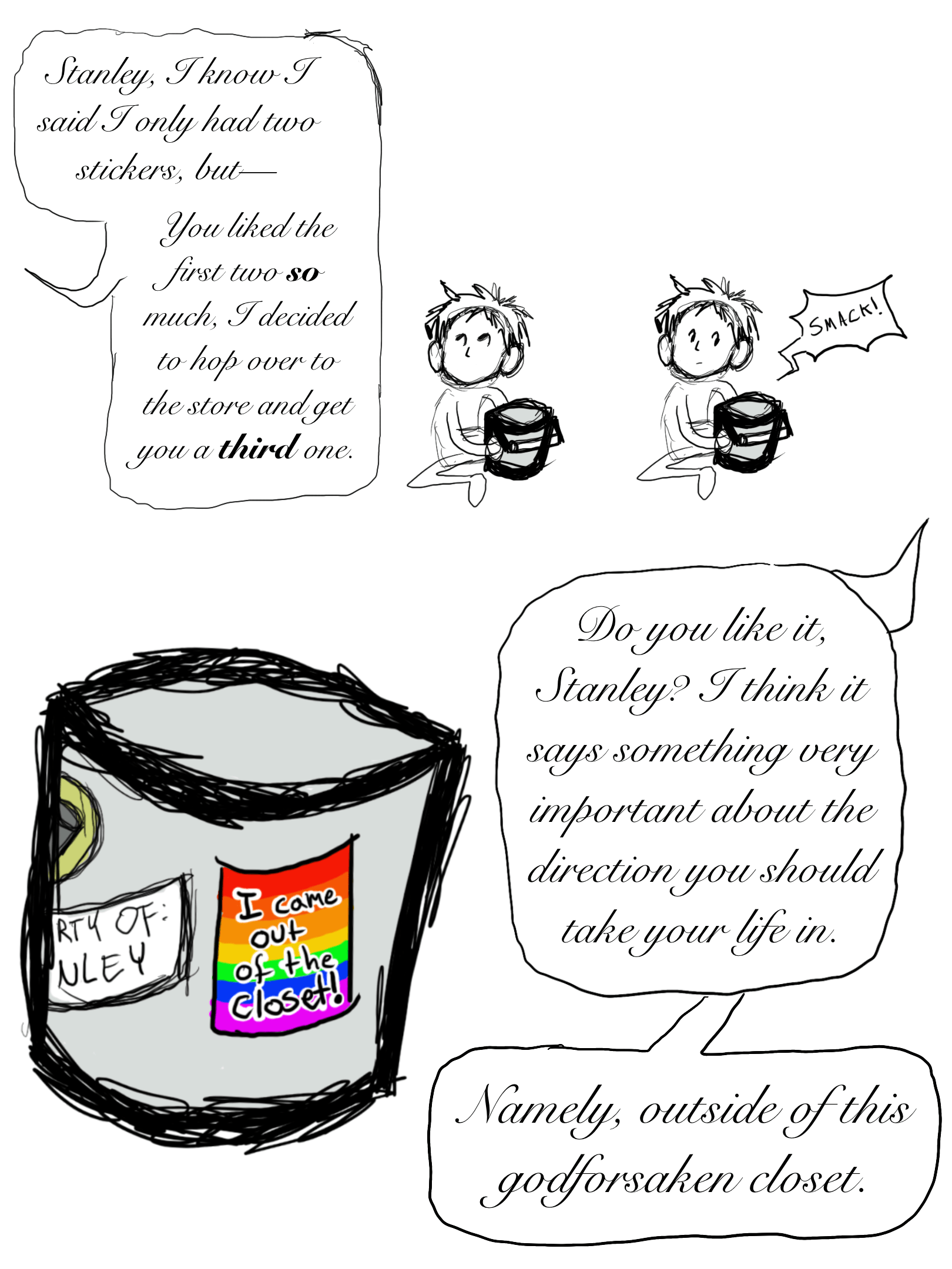 Did you get the broom closet ending? r/stanleyparable