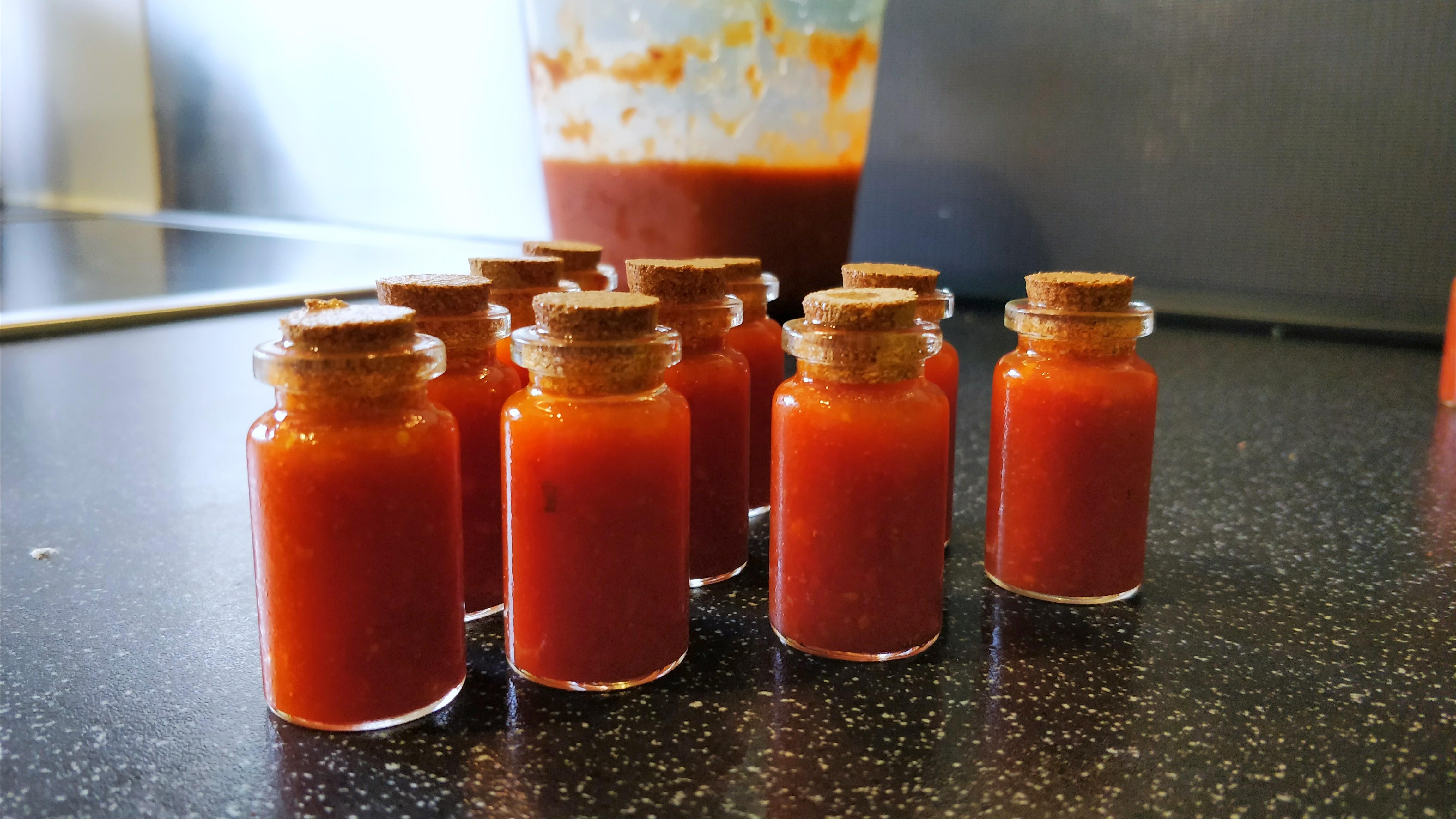[Homemade] Trinidad Scorpion Hot Sauce r/food