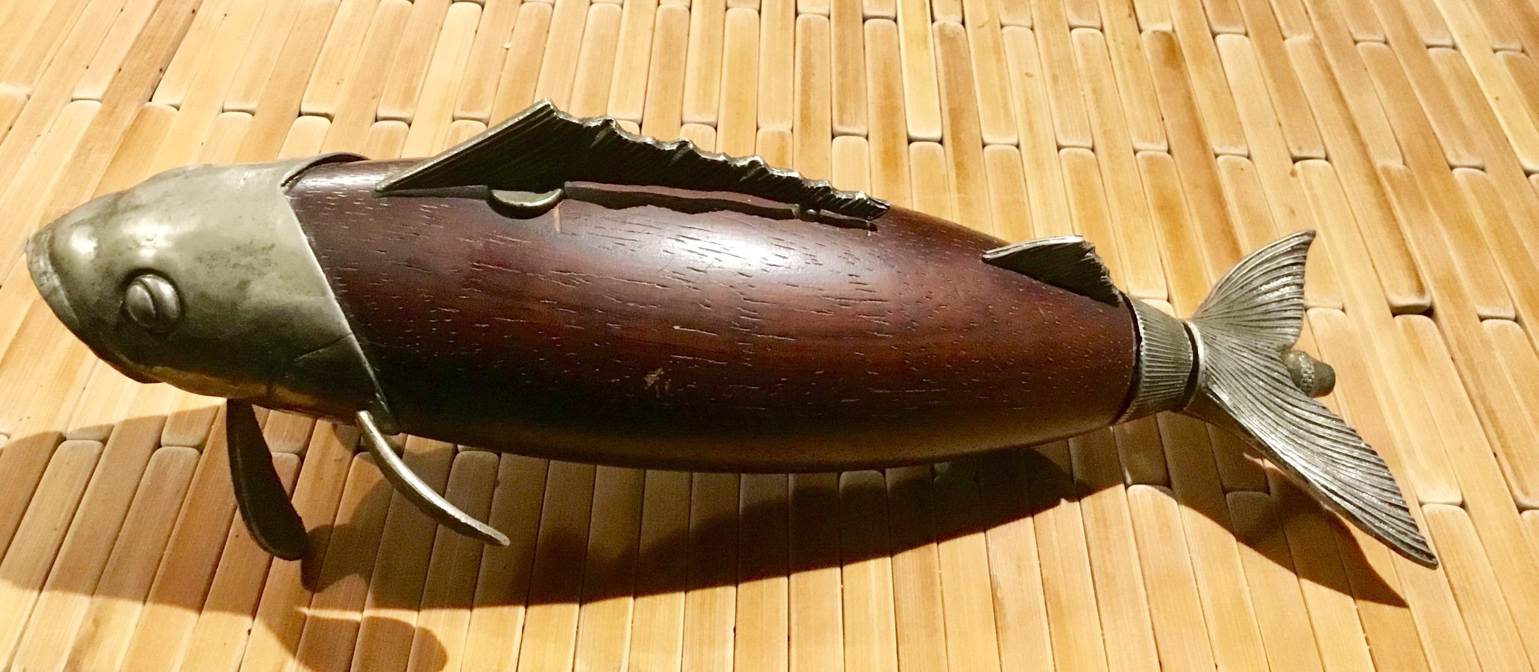 Weird and wonderful. Fish pepper mill by Tre Spade of Italy r/Mid_Century