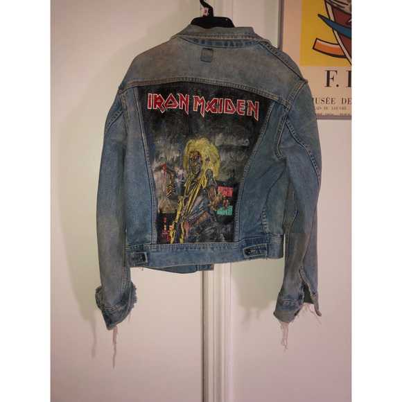 Vintage Iron Maiden jean jacket. I miss the 80's. r/FuckImOld