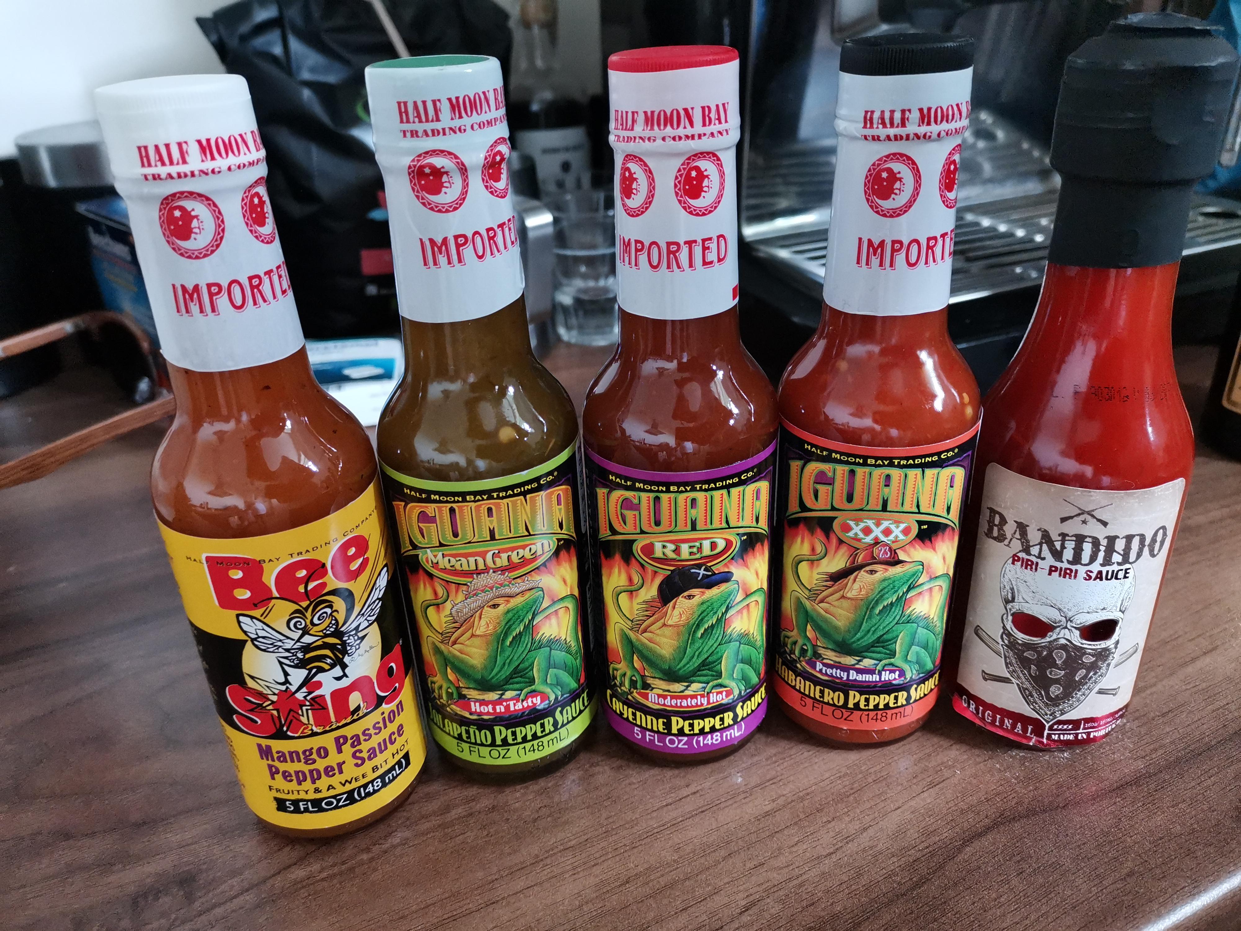 TK Maxx in the UK is great for hot sauces. £12.80 for this haul! r