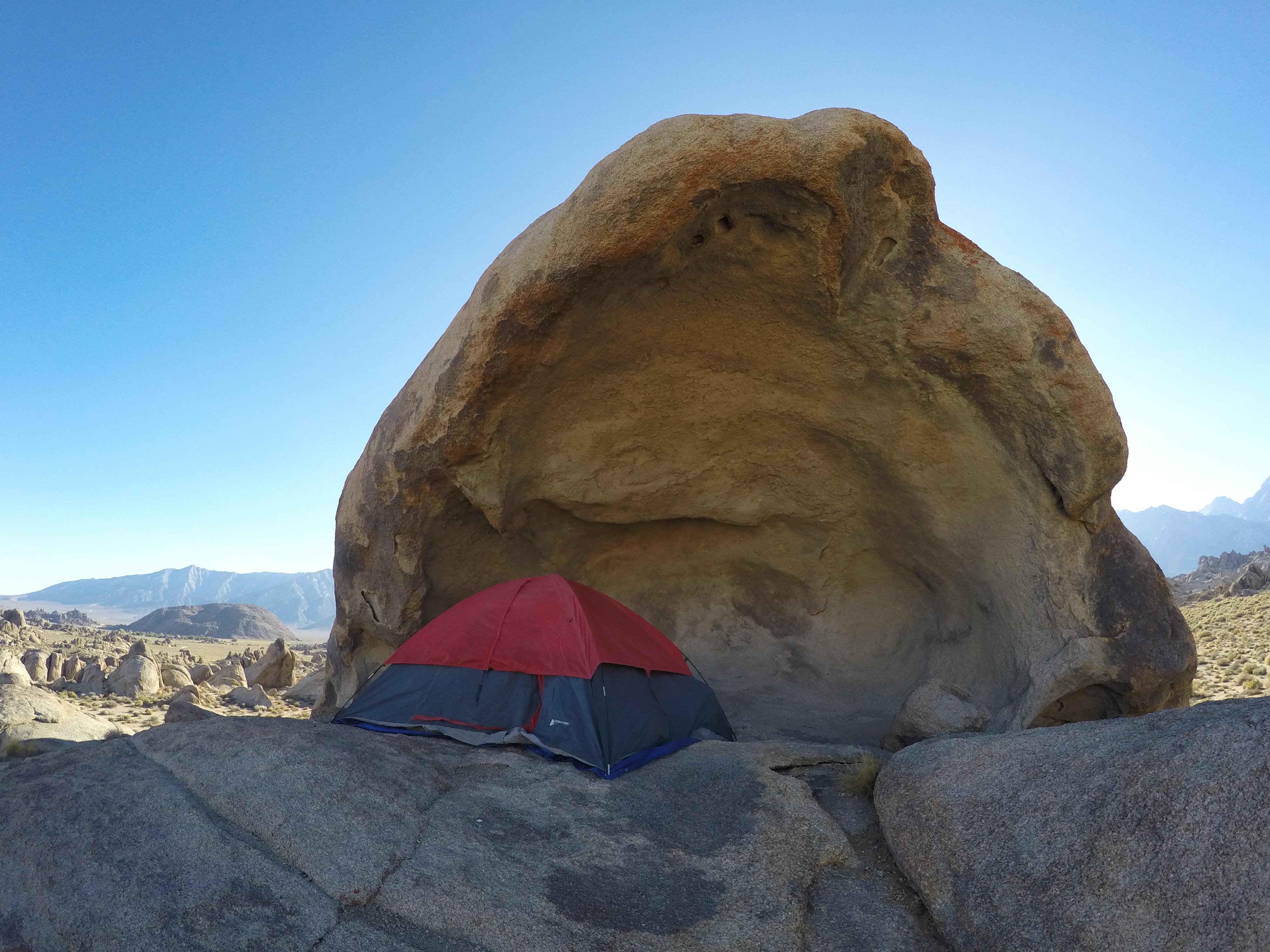 My first time camping in the Alabama Hills did not disappoint
