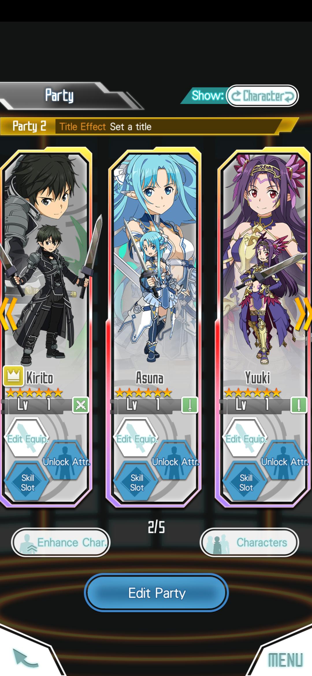 20 Sword Art Online Memory Defrag Character Tier List Tier List Update