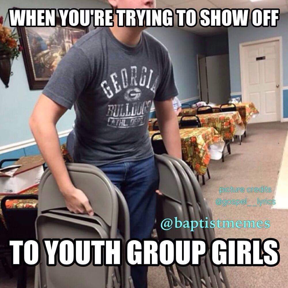 When you're trying to show off to youth group girls r/dankchristianmemes