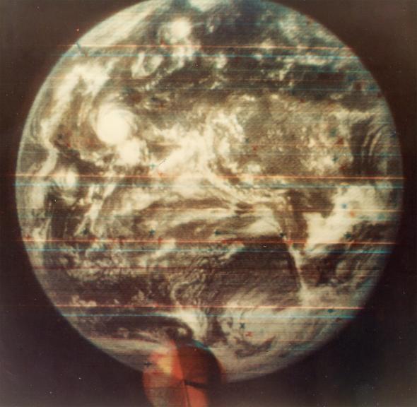 The first colored photo of Earth taken from space (1967). r/pics