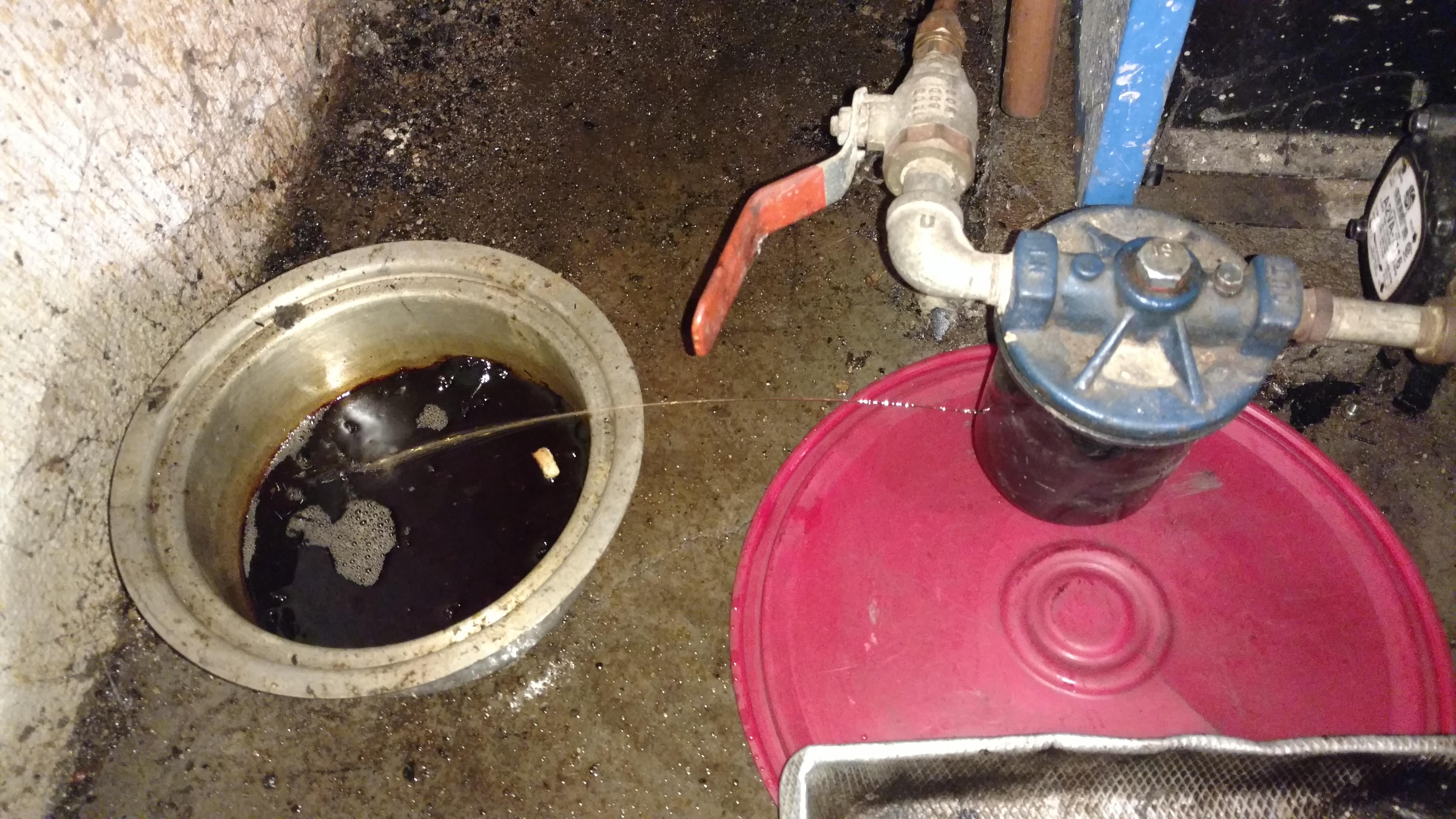 Customer couldn't figure out why there was a "strong oil smell" in his