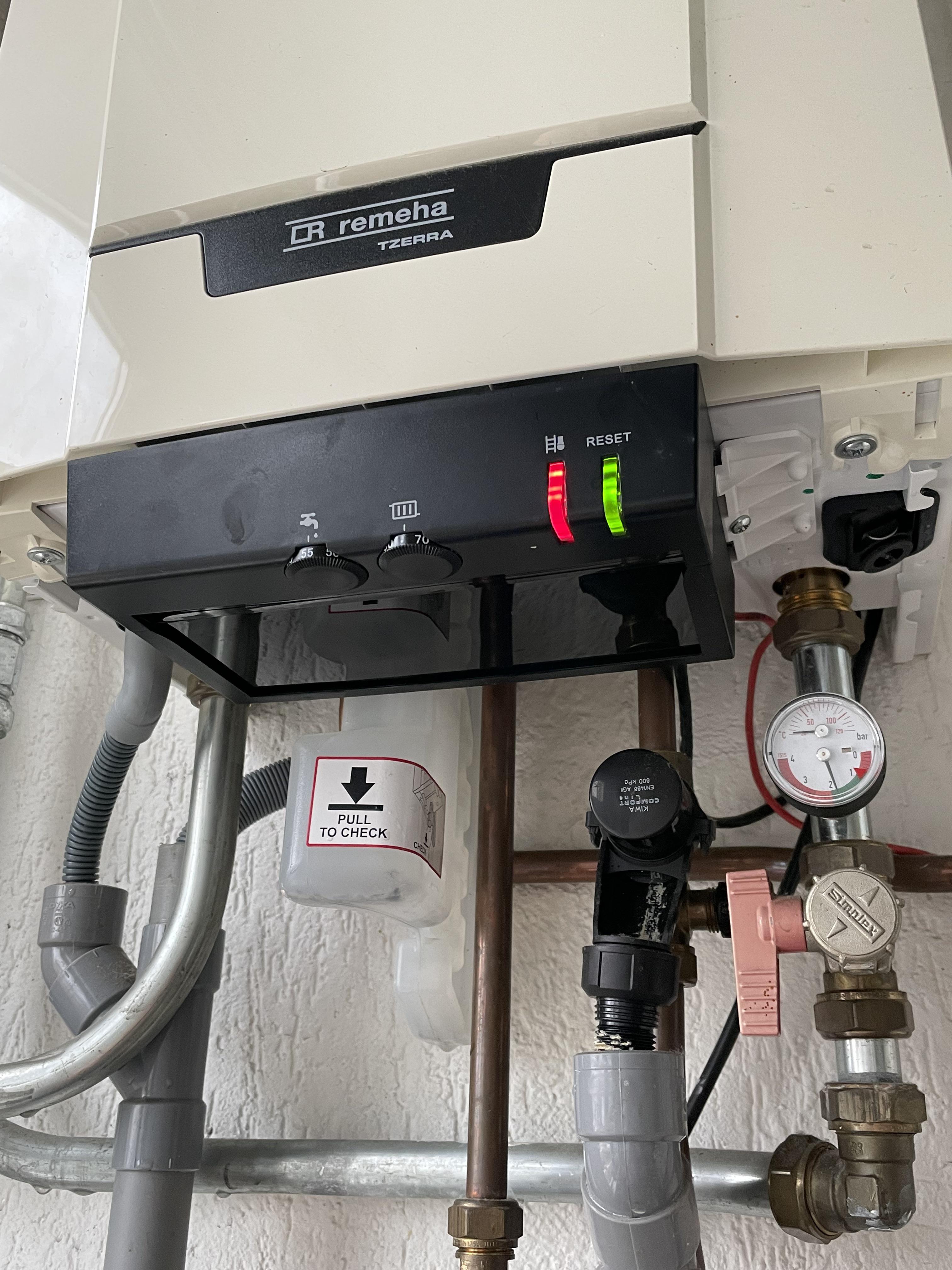 Black grit in water boiler. Found black grit in the water container