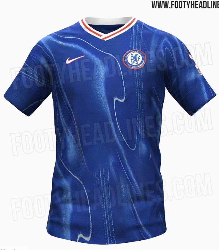 Chelsea 24/25 home kit leak : chelseafc