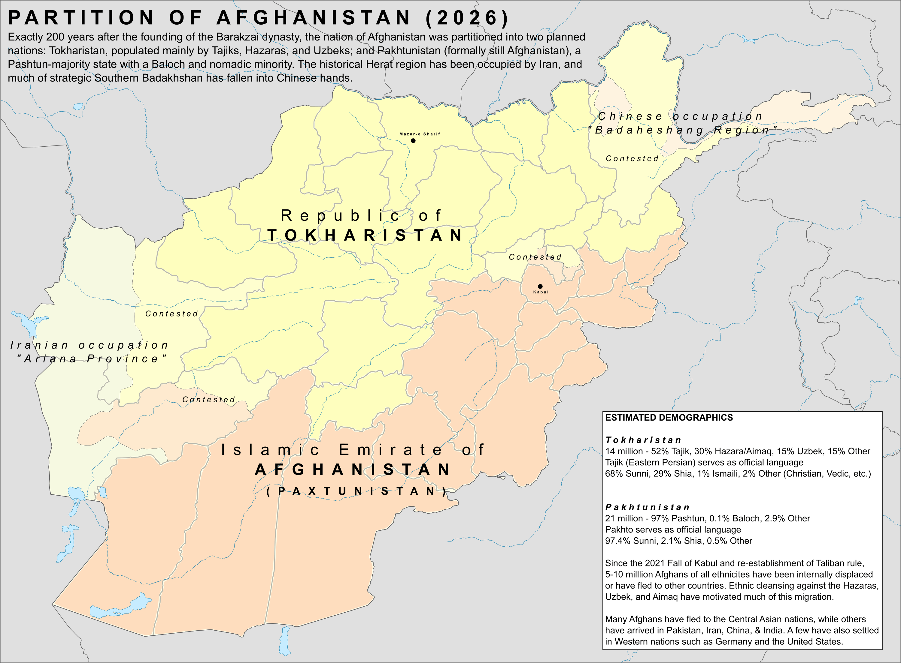 2026 The Partition of Afghanistan r/imaginarymaps