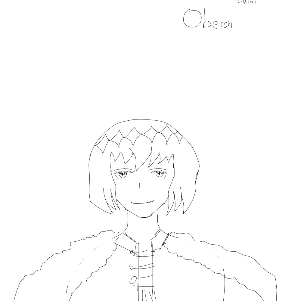Oberon Line Art 12 r/grandorder