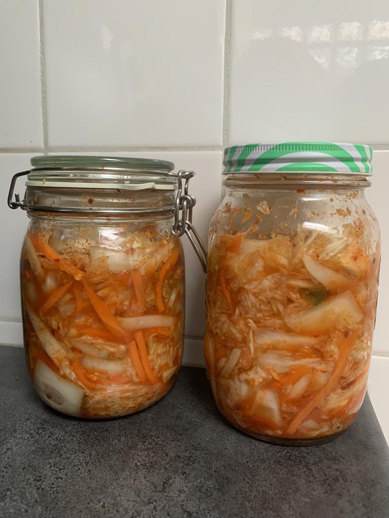 Proud of my second Kimchi batch, sadly though I wasn't able to obtain