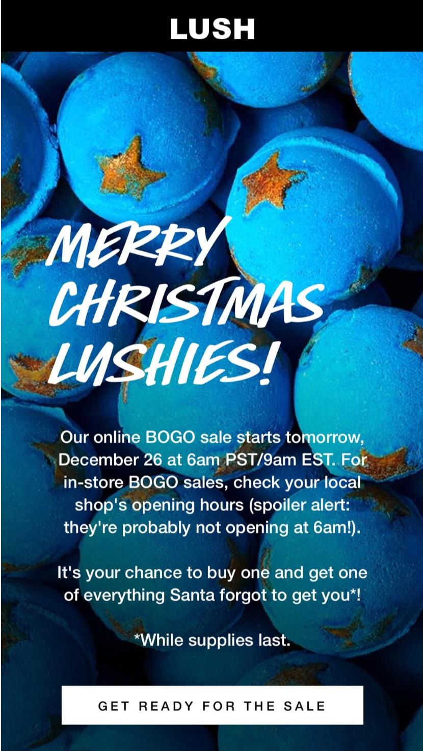 LUSH annual BOGO sale info!! I am ready 👌 ️😇 r/MUAontheCheap