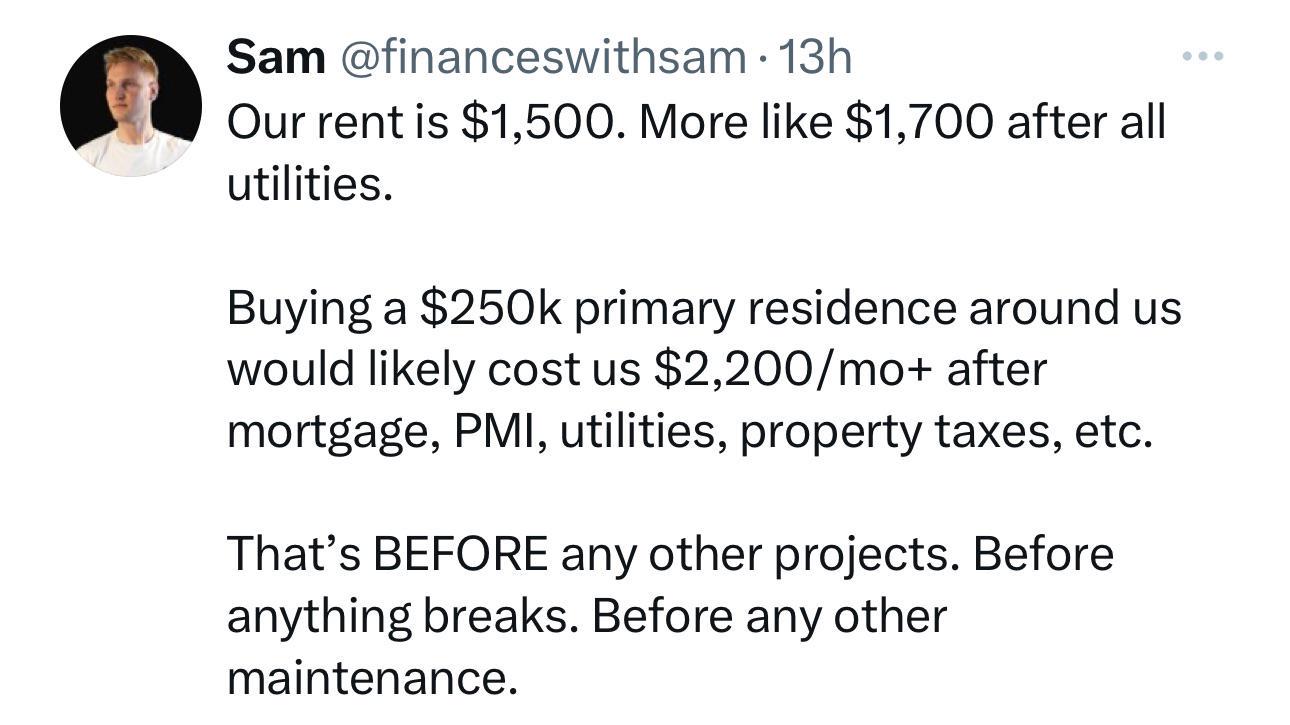 Is it better to Rent or Own? r/FluentInFinance