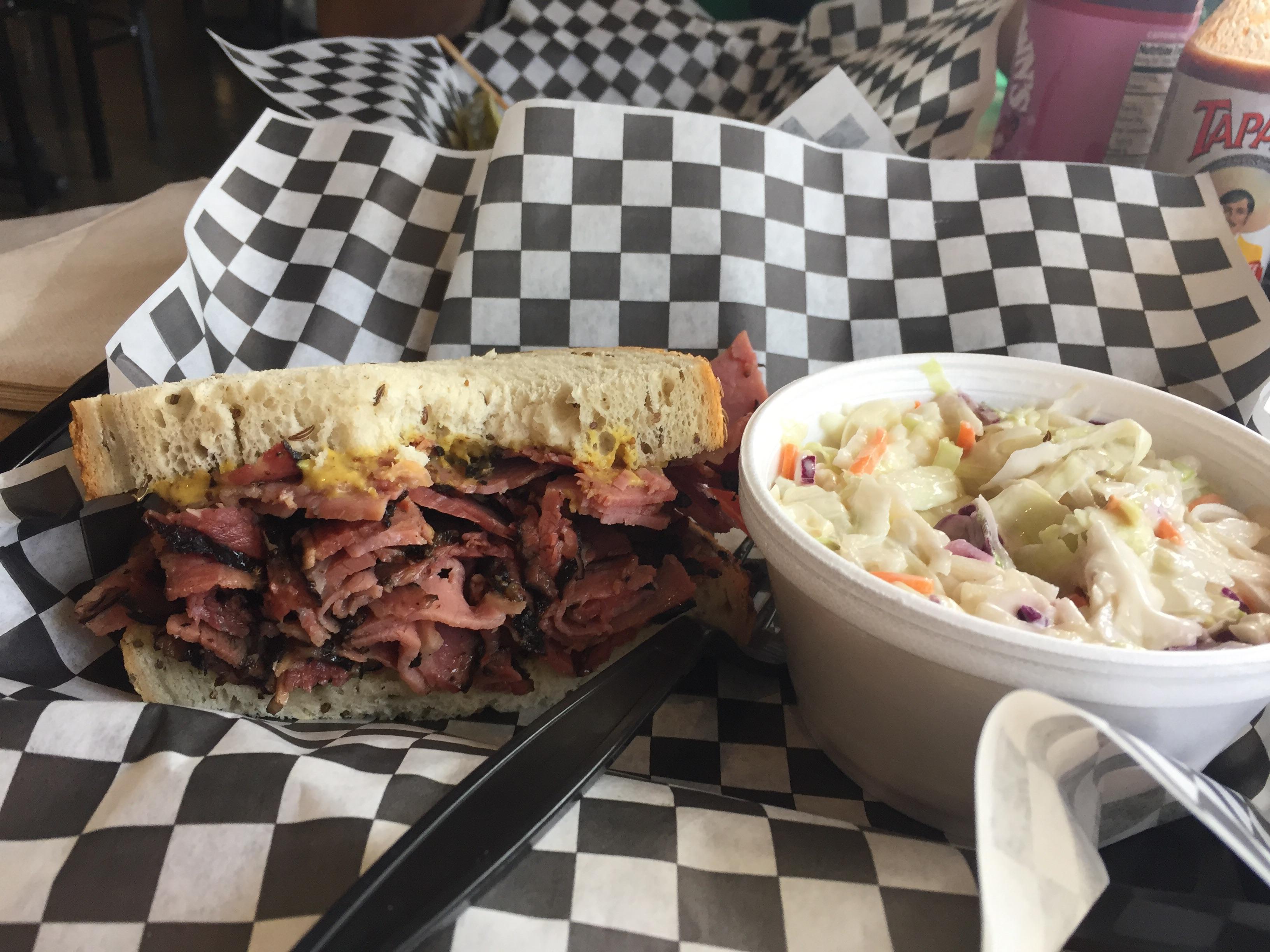 Tommy Pastrami in Laguna Hills and it tastes just as good as the