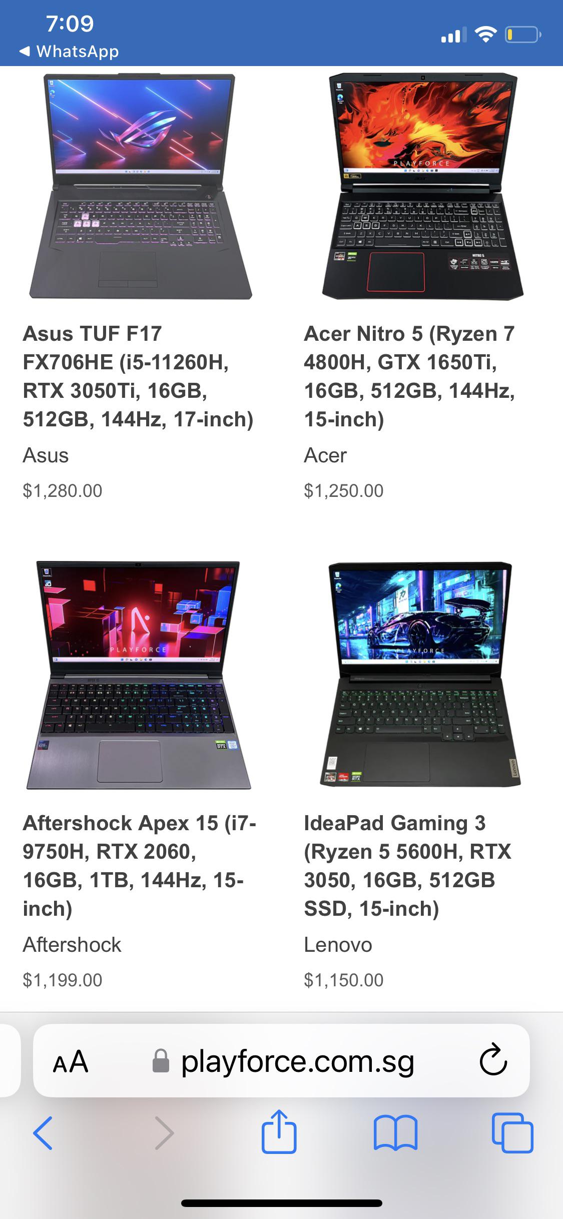 Advice on laptops r/GamingLaptops